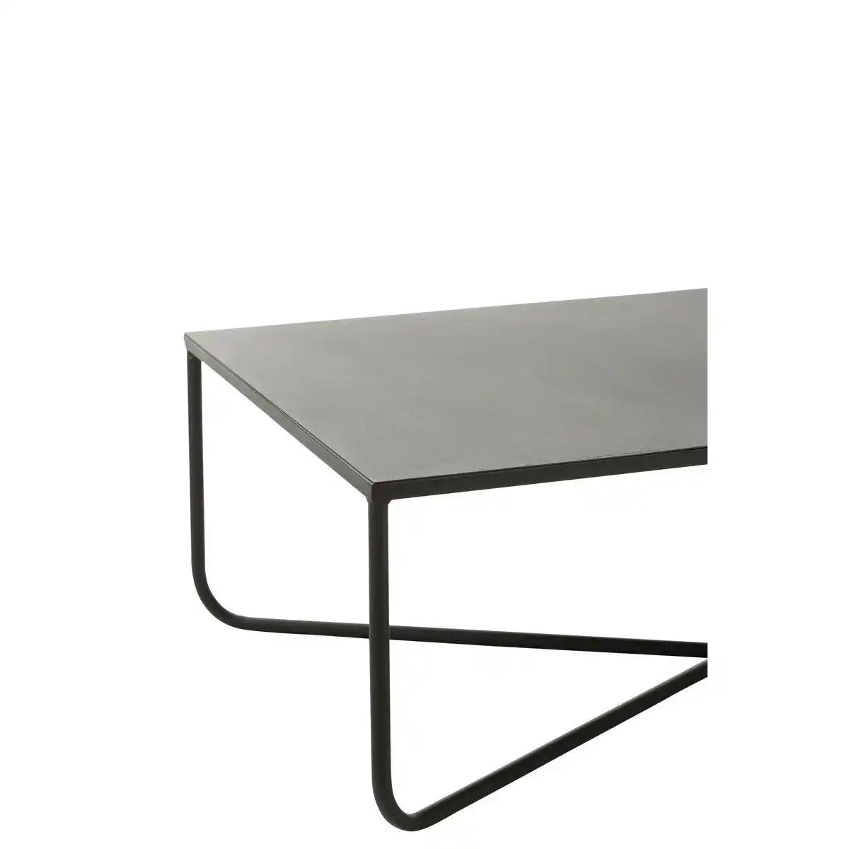 J-Line Couchtisch Cross Frame – Metall – Schwarz - HomeDesign Knaus
