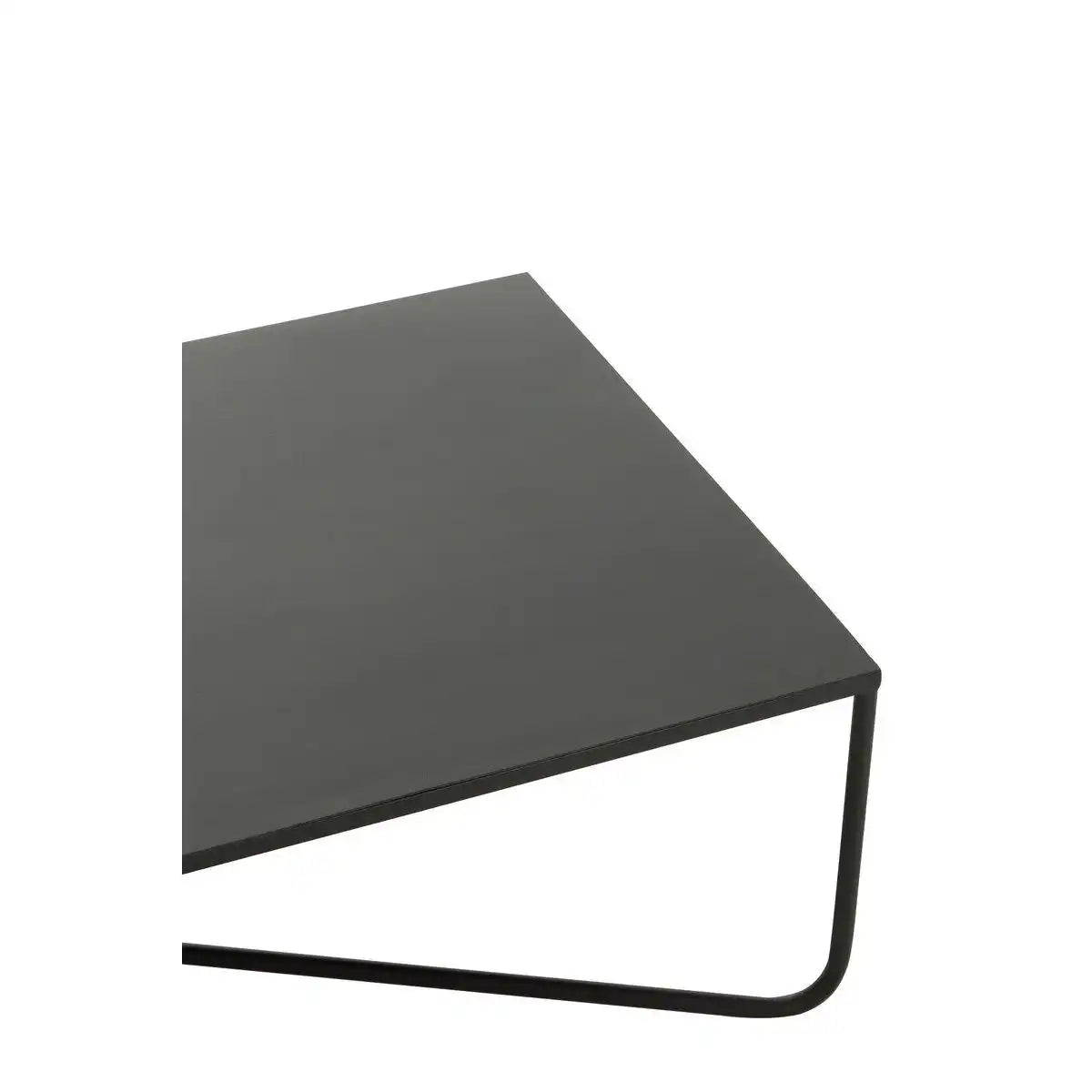 J-Line Couchtisch Cross Frame – Metall – Schwarz - HomeDesign Knaus