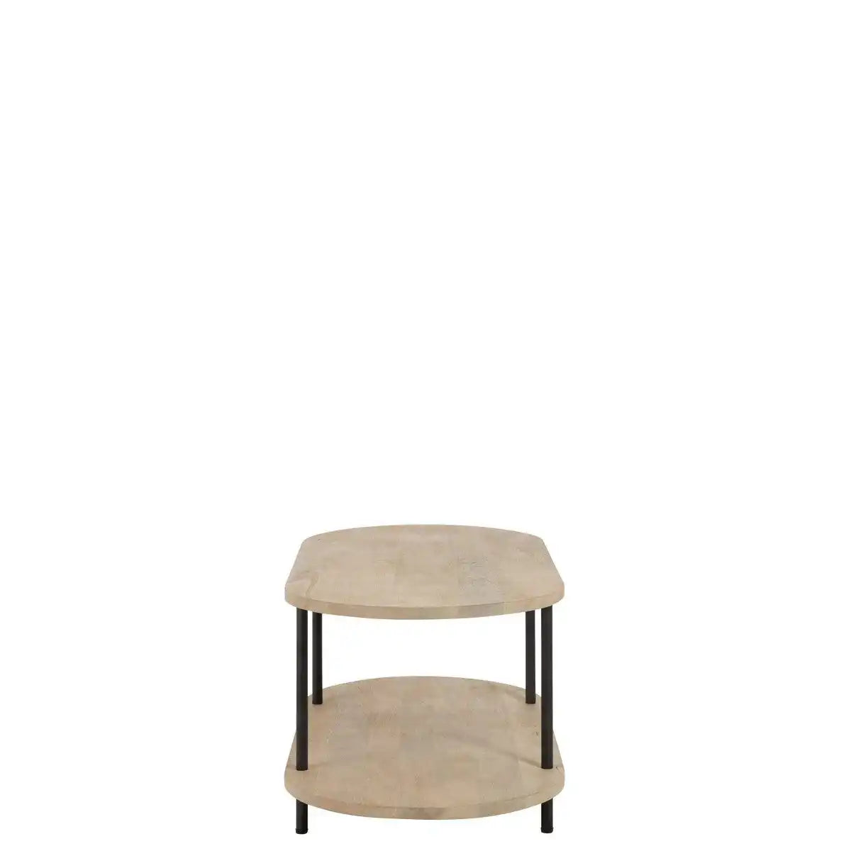 J-Line Couchtisch Eli 2 Planks – Holz/Metall – Natur/Grau - HomeDesign Knaus