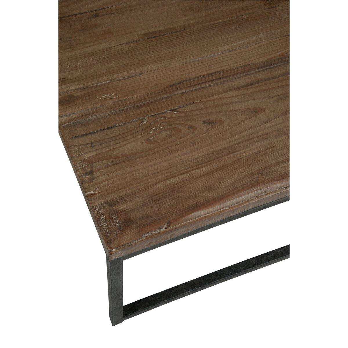 J-Line Couchtisch - Holz/Metall - Braun/Schwarz - - HomeDesign Knaus