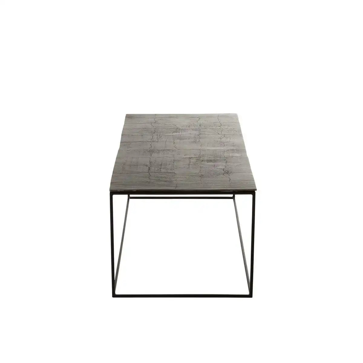 J-Line Couchtisch Rechteckig – Aluminium/Eisen – Schwarz/Grün - HomeDesign Knaus