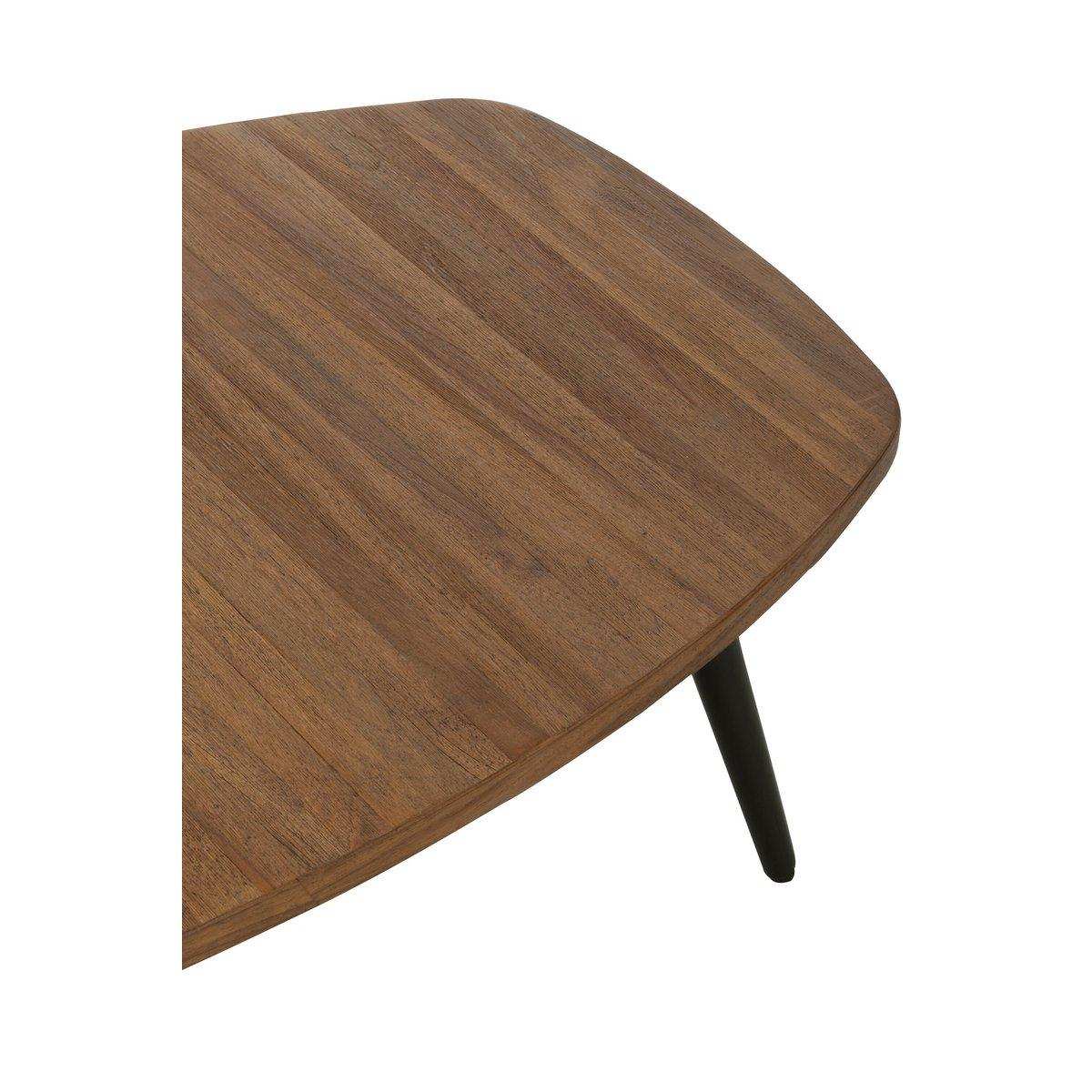 J-Line Couchtisch, rechteckig, recyceltes Teakholz, natur - HomeDesign Knaus