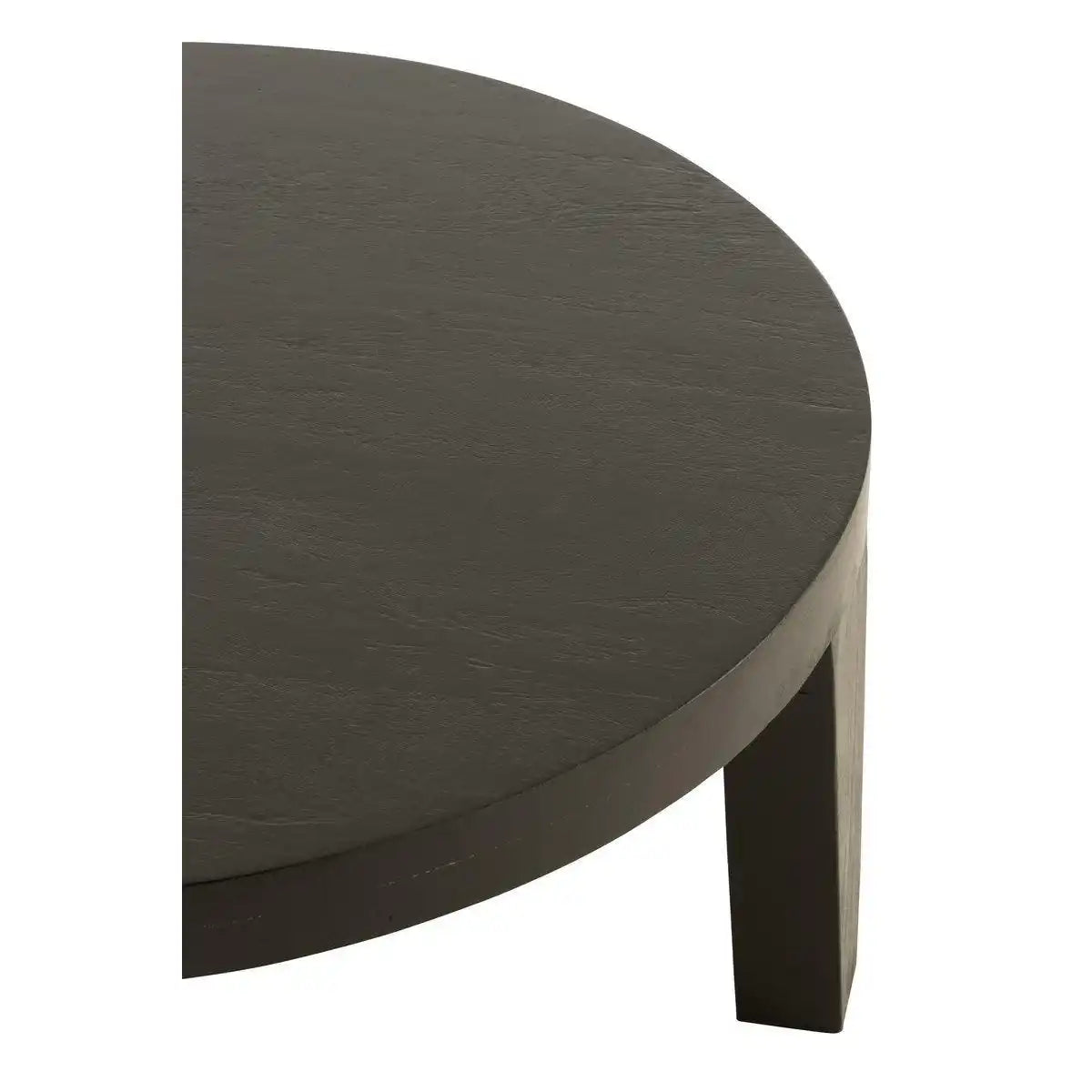 J-Line Couchtisch, rund, Mangoholz, mattschwarz - HomeDesign Knaus