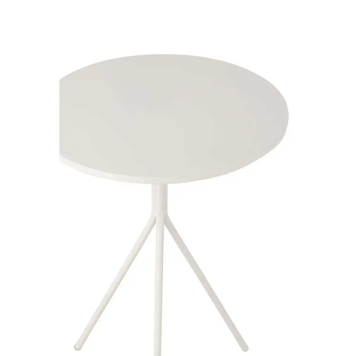 J-Line Couchtisch Rund Metall Weiß - HomeDesign Knaus