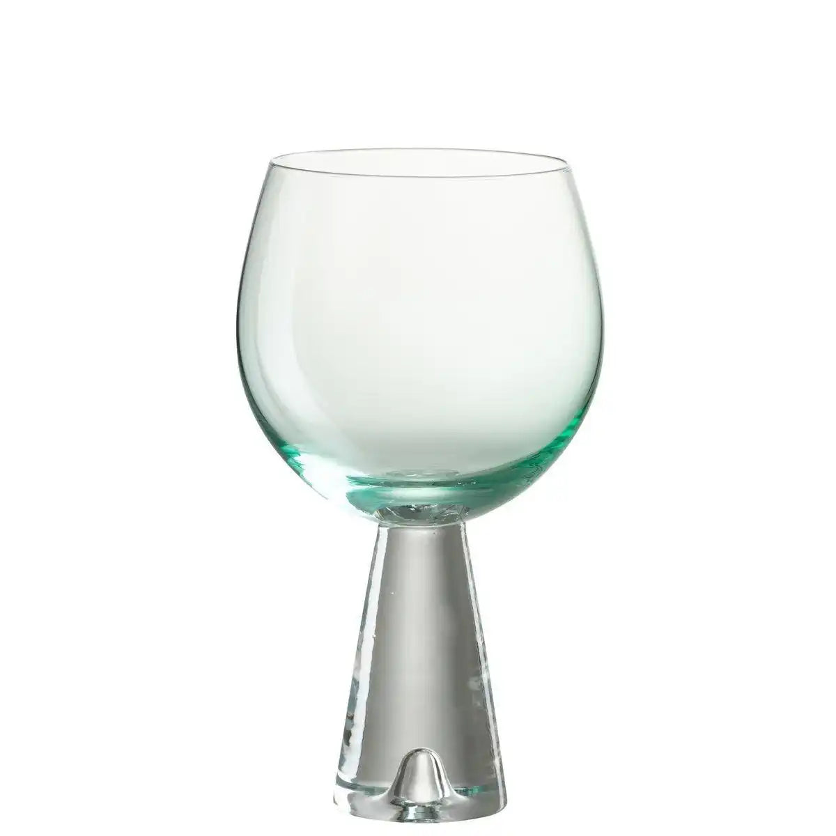 J-Line Daen Weinglas - Glas - Azurblau/Transparent - - HomeDesign Knaus