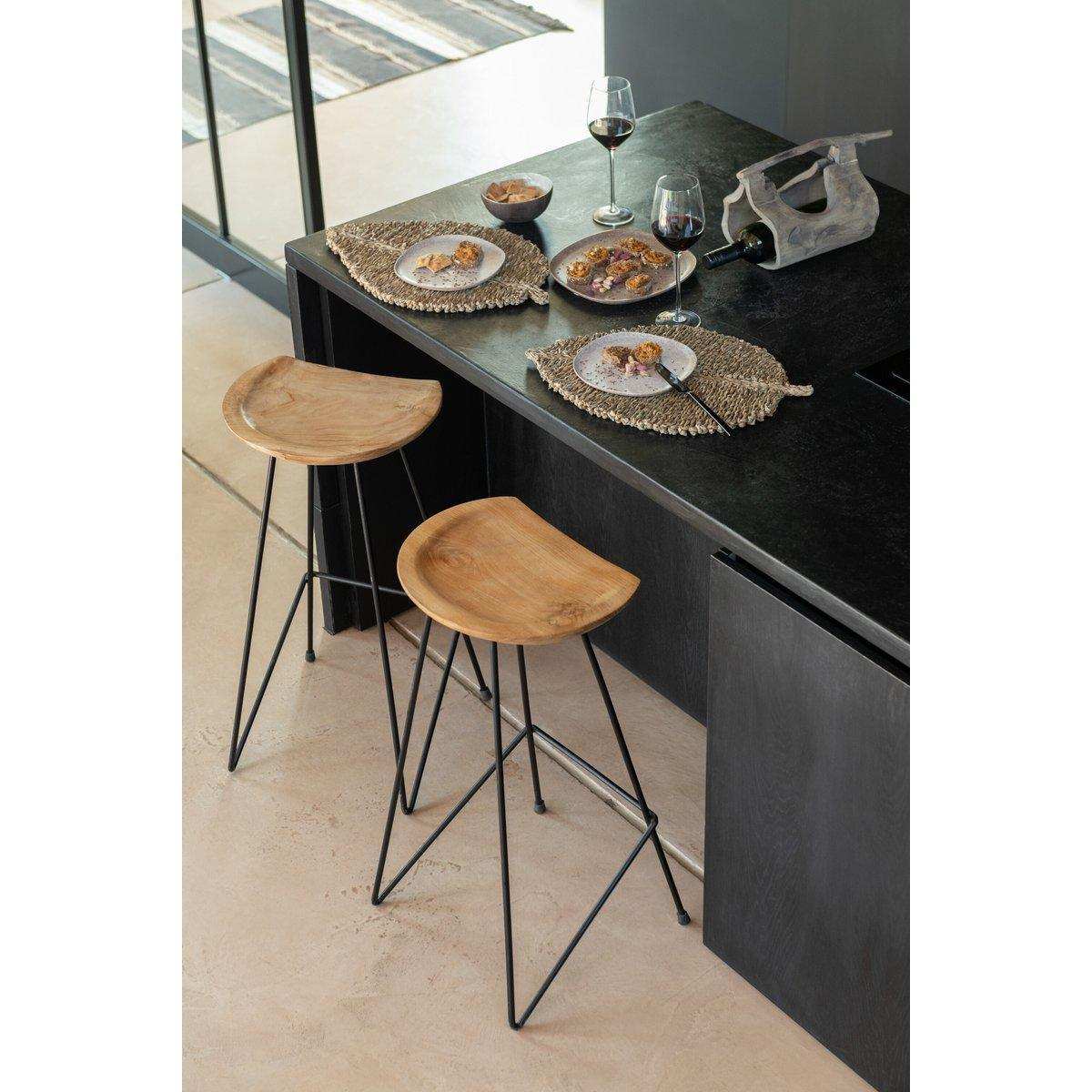 J-Line Dekotruhe mit Griff – Holz – Natur – groß - HomeDesign Knaus