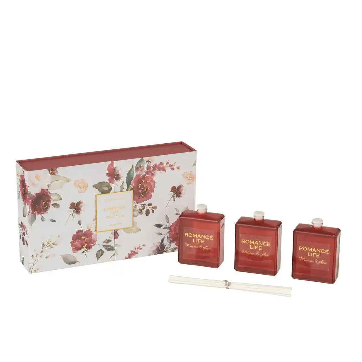 J-Line doos 3 geurolie – Romance Life Mimosa&Rosa – 50 ml - HomeDesign Knaus