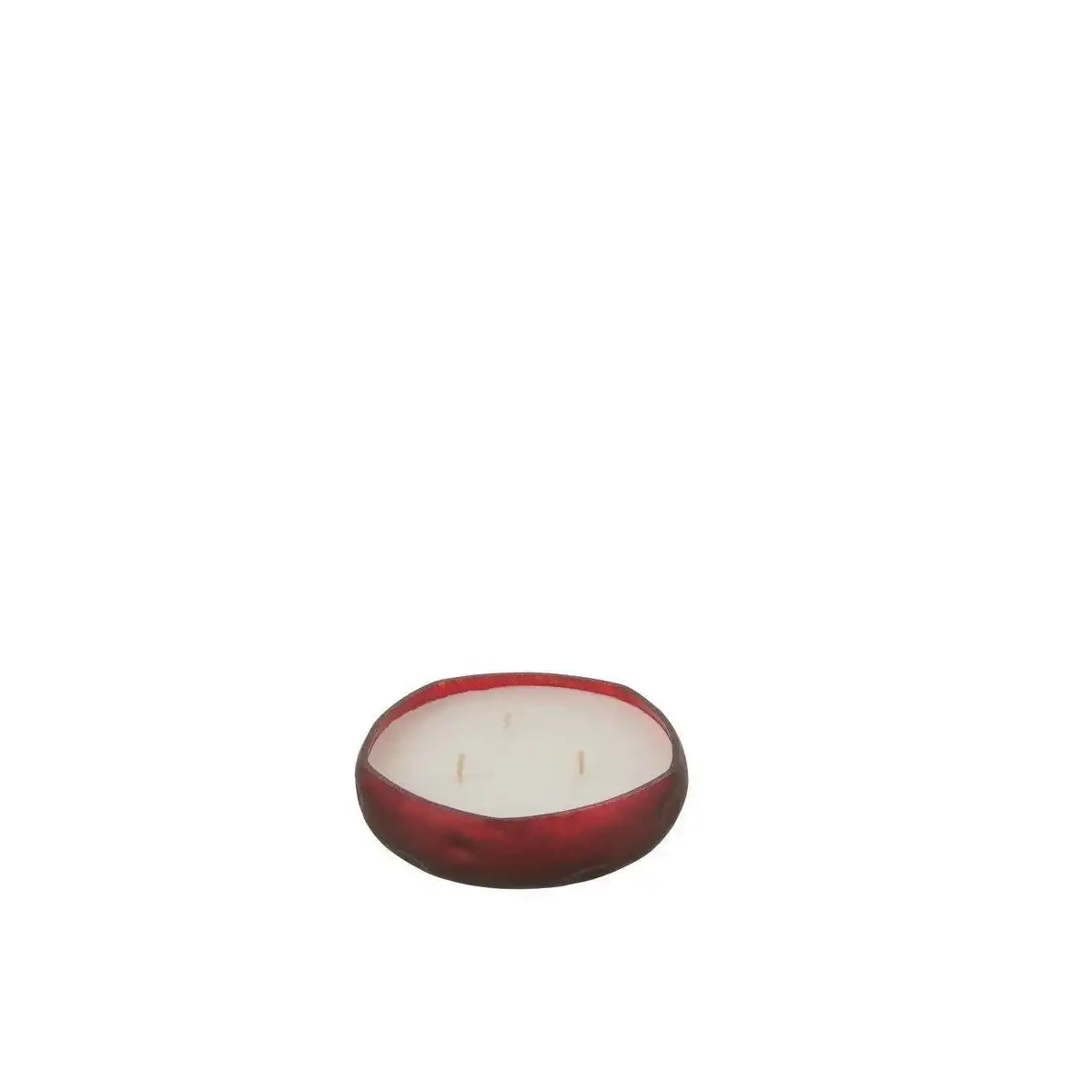 J-Line Duftkerze Livia - Glas - Rot - S - HomeDesign Knaus
