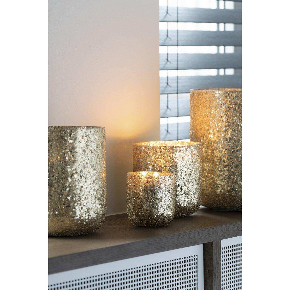 J-Line Duftkerze Luxuria – Gold – extra L – 120U - HomeDesign Knaus