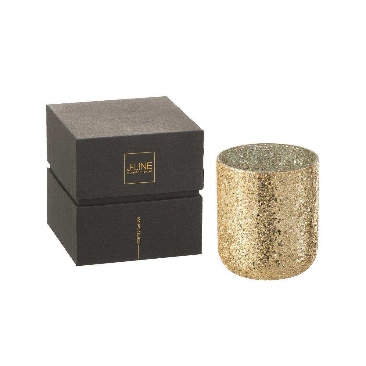 J-Line Duftkerze Luxuria – Gold – L – 80U - HomeDesign Knaus