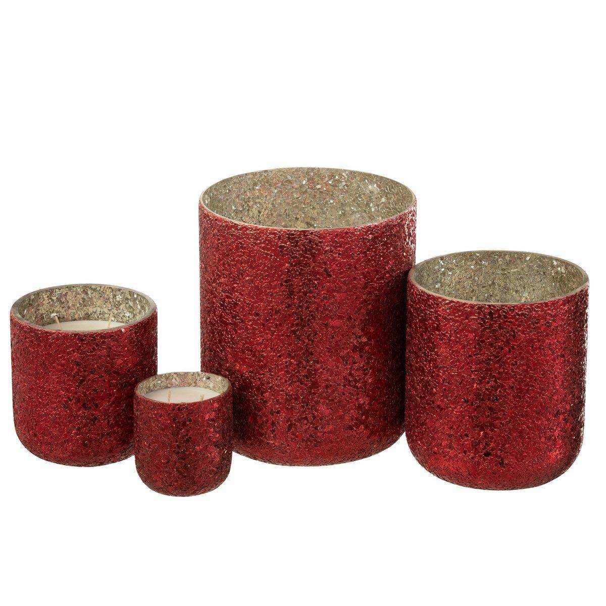 J-Line Duftkerze Luxuria – rot – extra L – 120U - HomeDesign Knaus