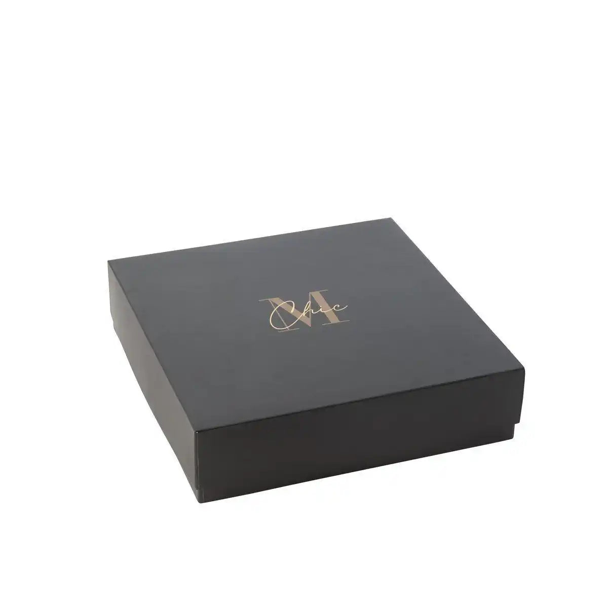 J-Line Duftkerze M-Chic Glas Gold/Schwarz Extra Large-35U - HomeDesign Knaus