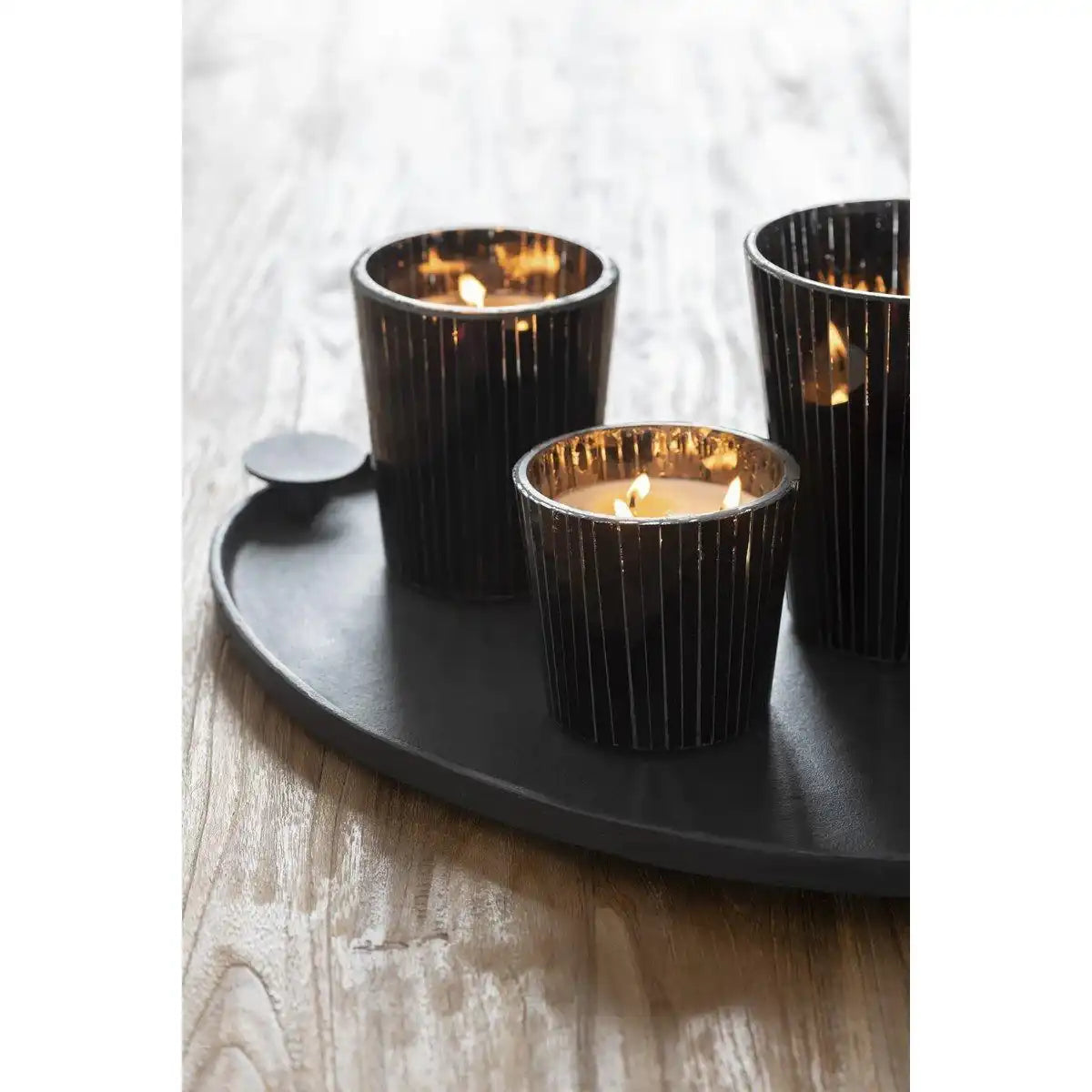 J-Line Duftkerze Noa - Spicy Twilight - Schwarz - M - 55U - HomeDesign Knaus