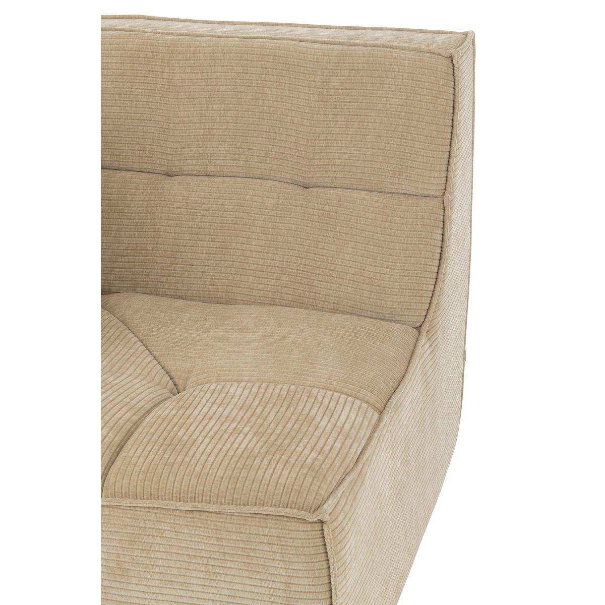 J-Line Ecksitzgitter Pappelholz/Mousse Dunkelbeige - HomeDesign Knaus