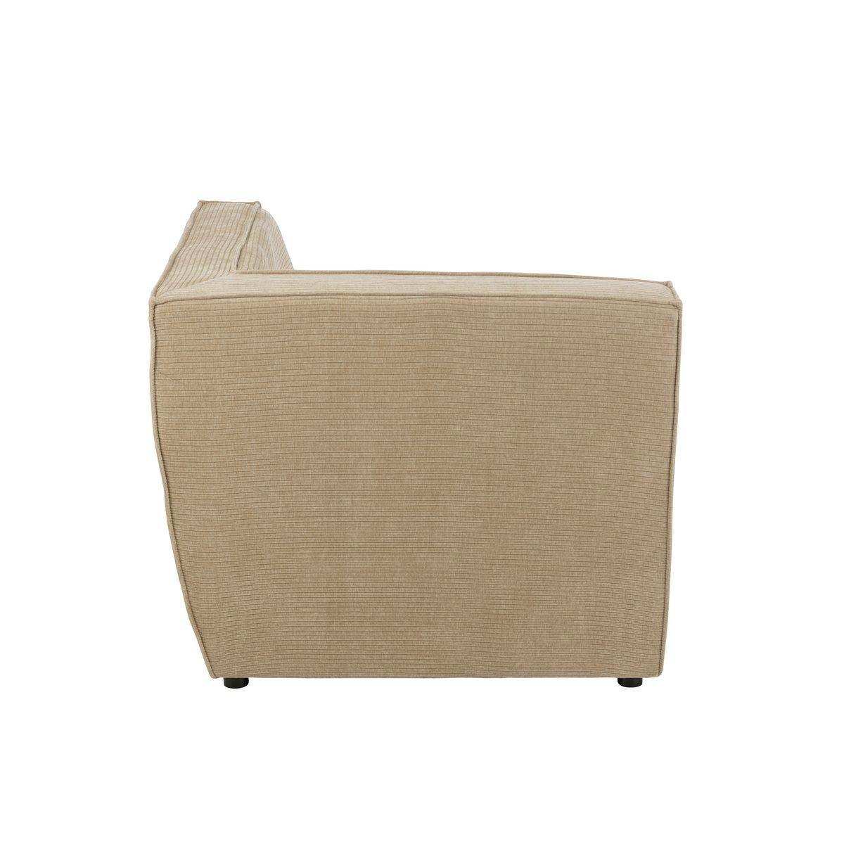 J-Line Ecksitzgitter Pappelholz/Mousse Dunkelbeige - HomeDesign Knaus