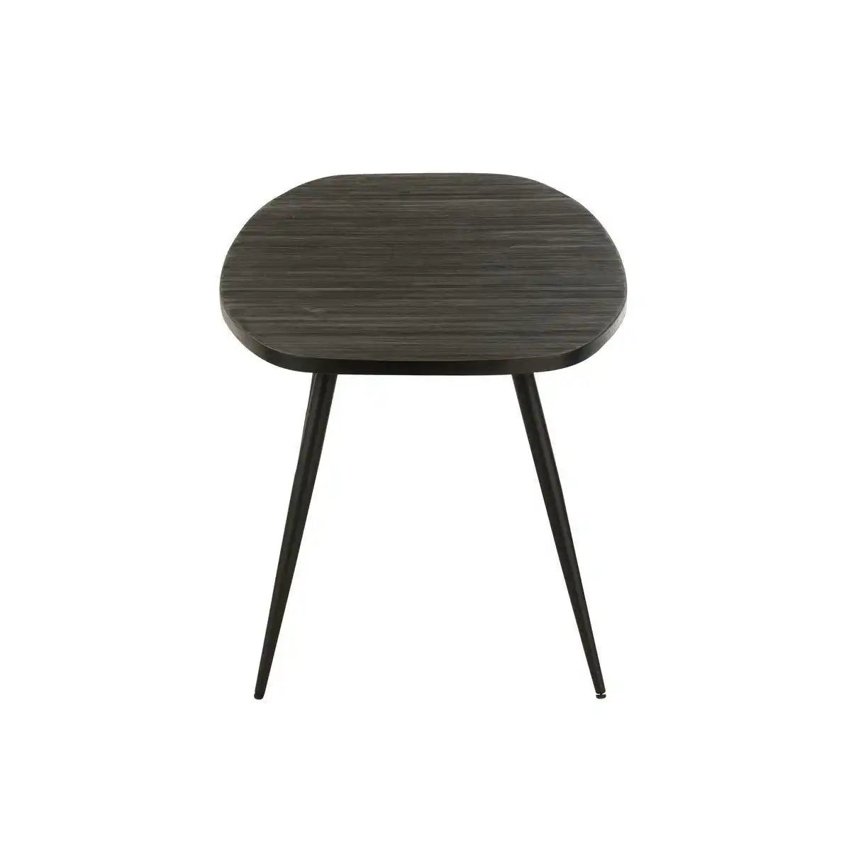 J-Line Esstisch Oval Recycled – Holz – Schwarz - HomeDesign Knaus