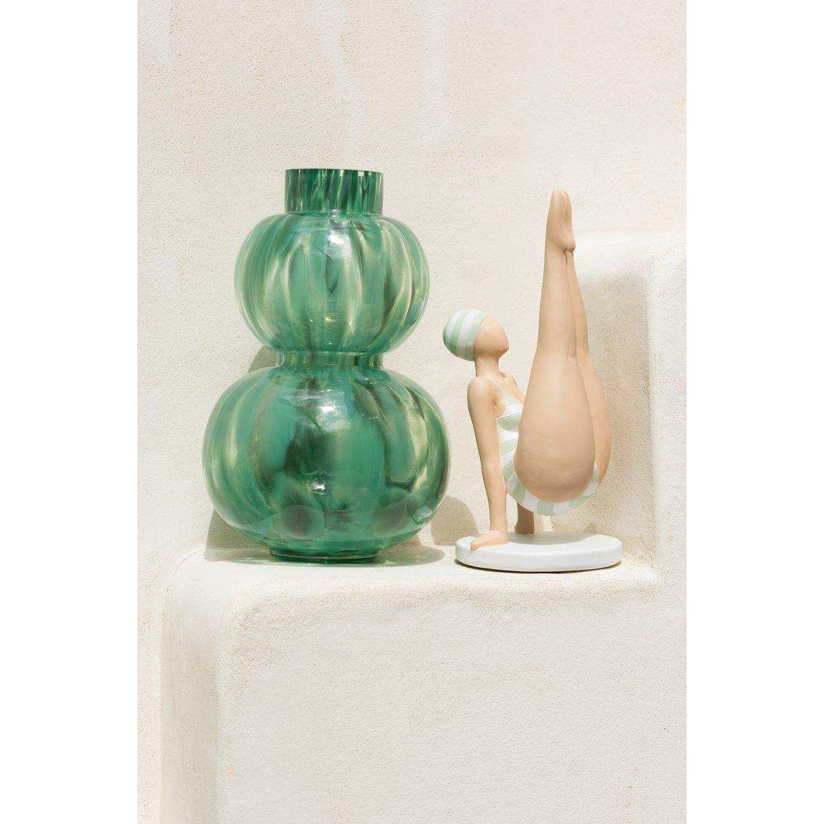 J-Line Figur Frau Yoga - Polyresin - Grün - HomeDesign Knaus