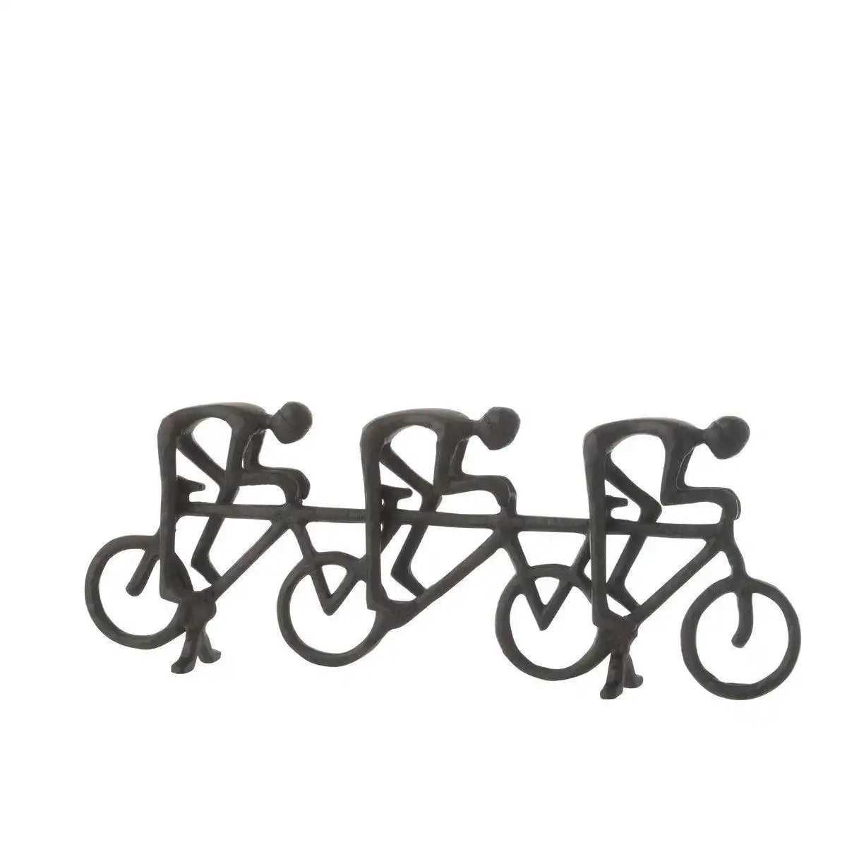 J-Line Figur Radfahrer - Aluminium - Schwarz - HomeDesign Knaus