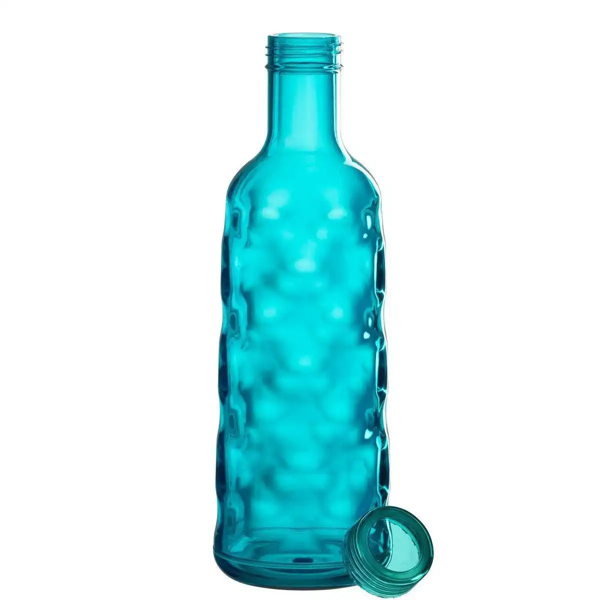 J-Line-Flasche Hammered in Geschenkbox – Kunststoff – Blau - HomeDesign Knaus