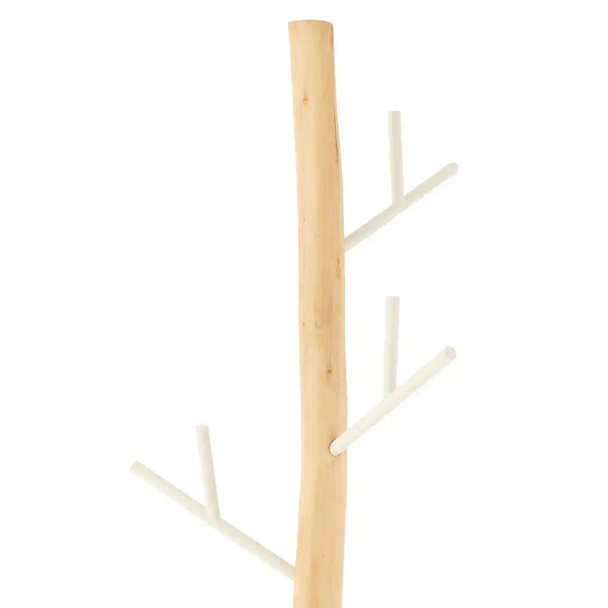 J-Line Garderobenständer – Holz – Weiß/Natur - HomeDesign Knaus