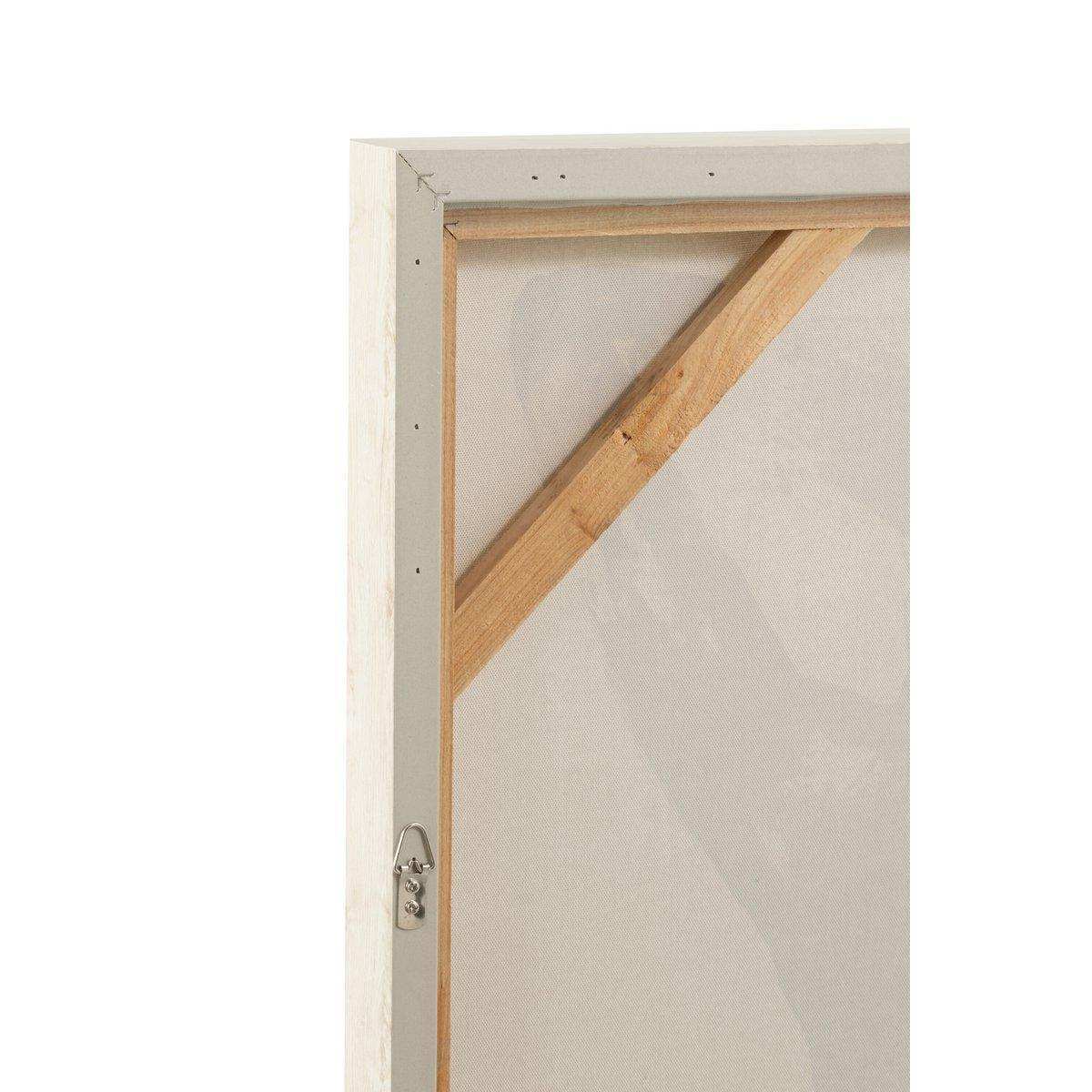 J-Line Gemälde Frau Abstrakt – Leinwand/Farbe – Weiß - HomeDesign Knaus