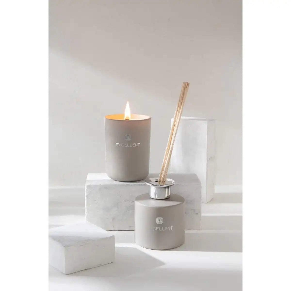J-Line geurolie Excellent - Glas - Beige - HomeDesign Knaus