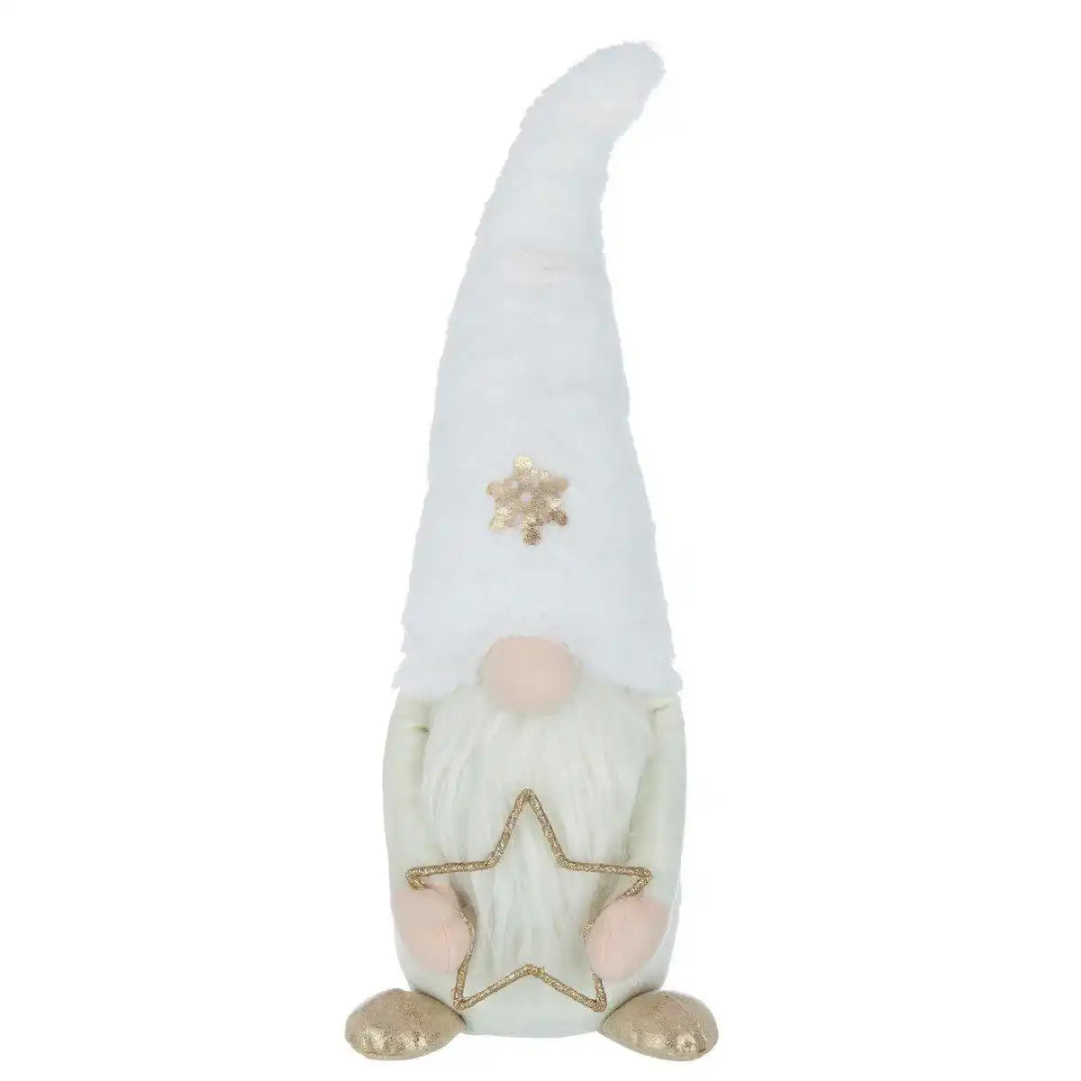 J-Line Gnome LED Star Textile Beige - HomeDesign Knaus