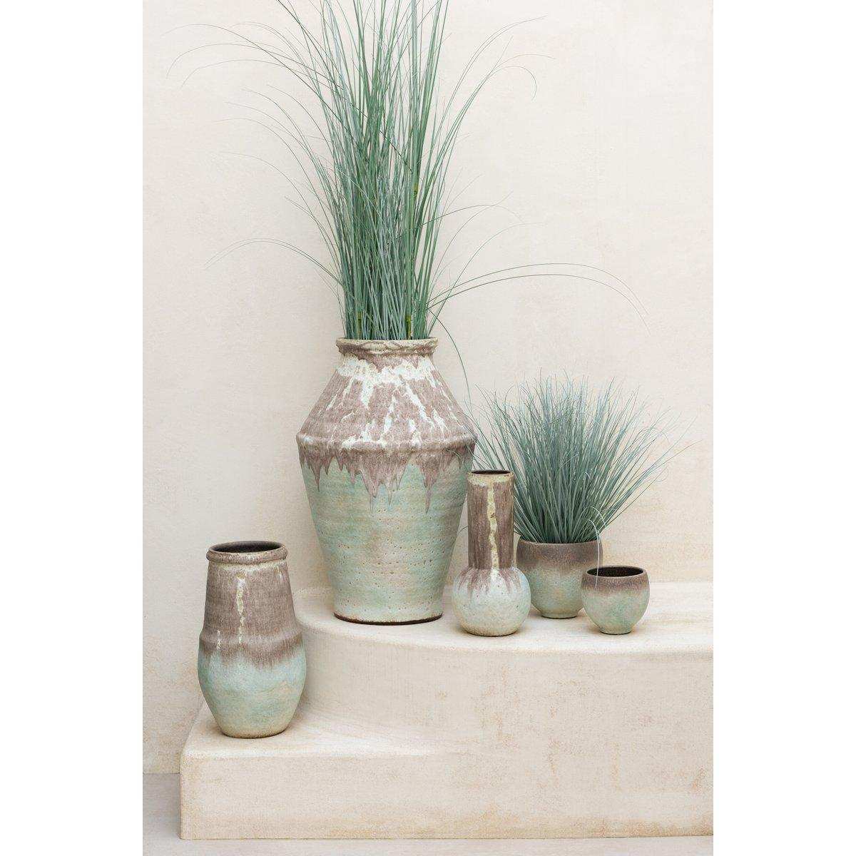 J-Line Gräser im Topf Kunststoff blau/grün extra groß - HomeDesign Knaus