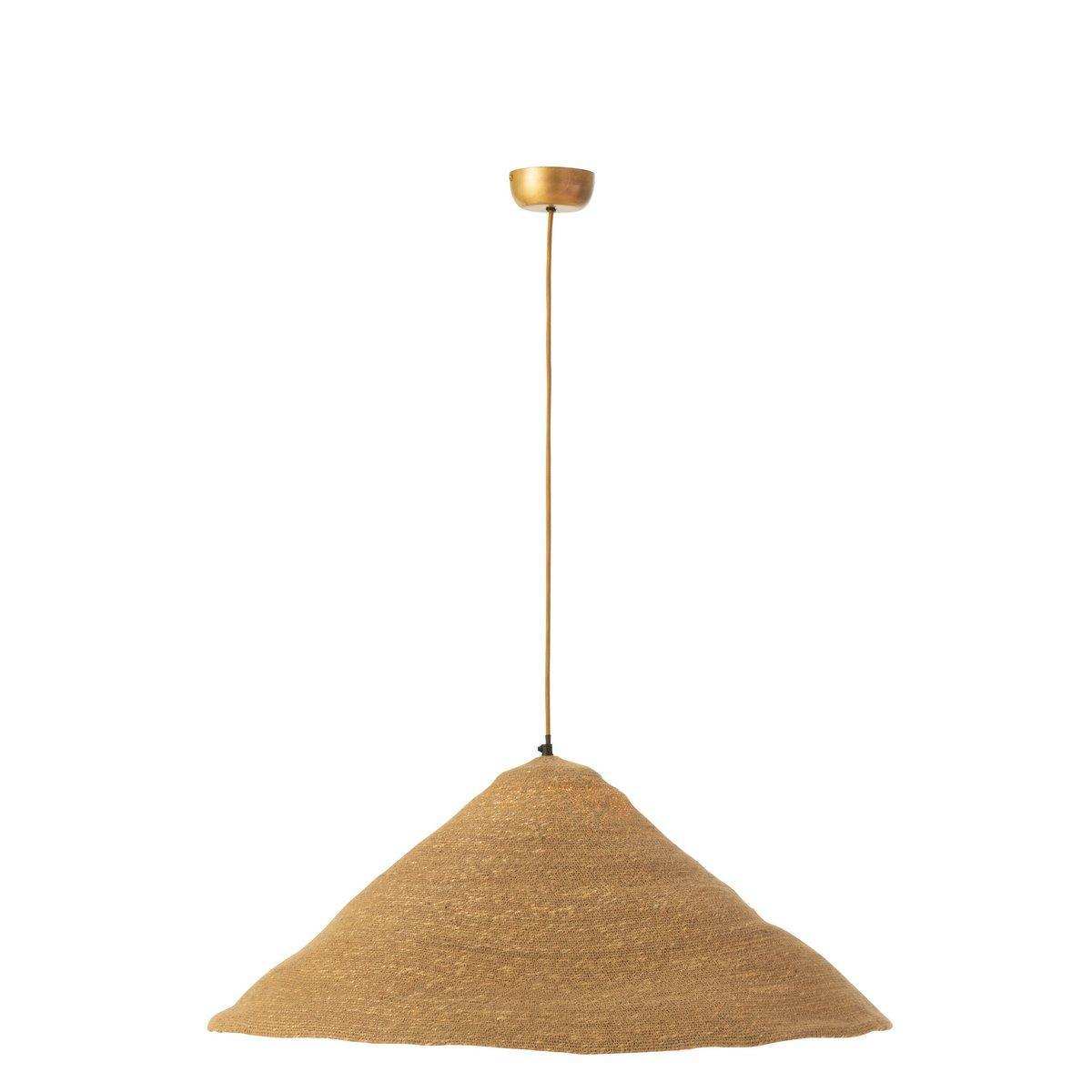 J-Line Hängelampe Hat Moonj – Gras – Natur – groß - HomeDesign Knaus