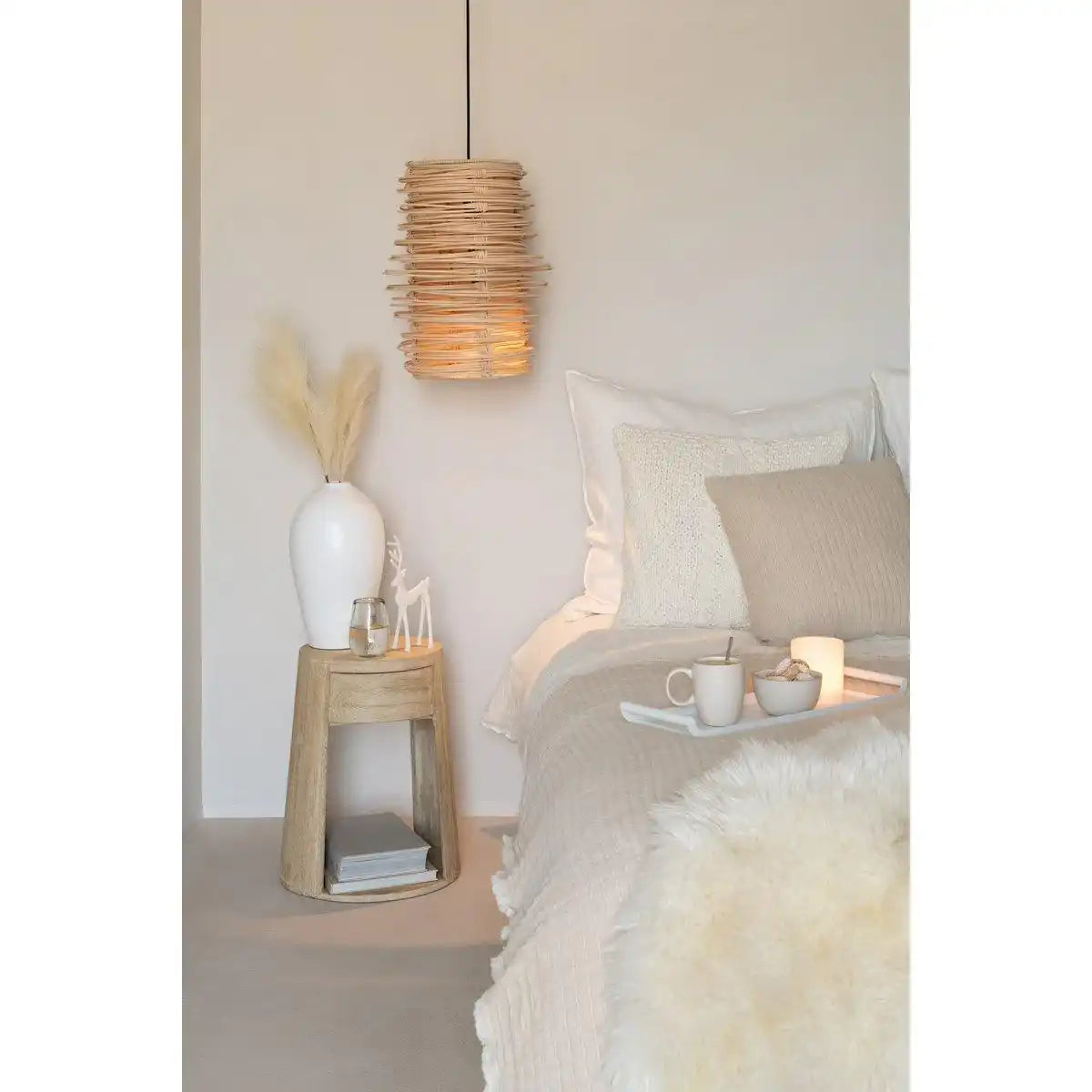 J-Line Hängelampe Wea Rotan Naturel - HomeDesign Knaus