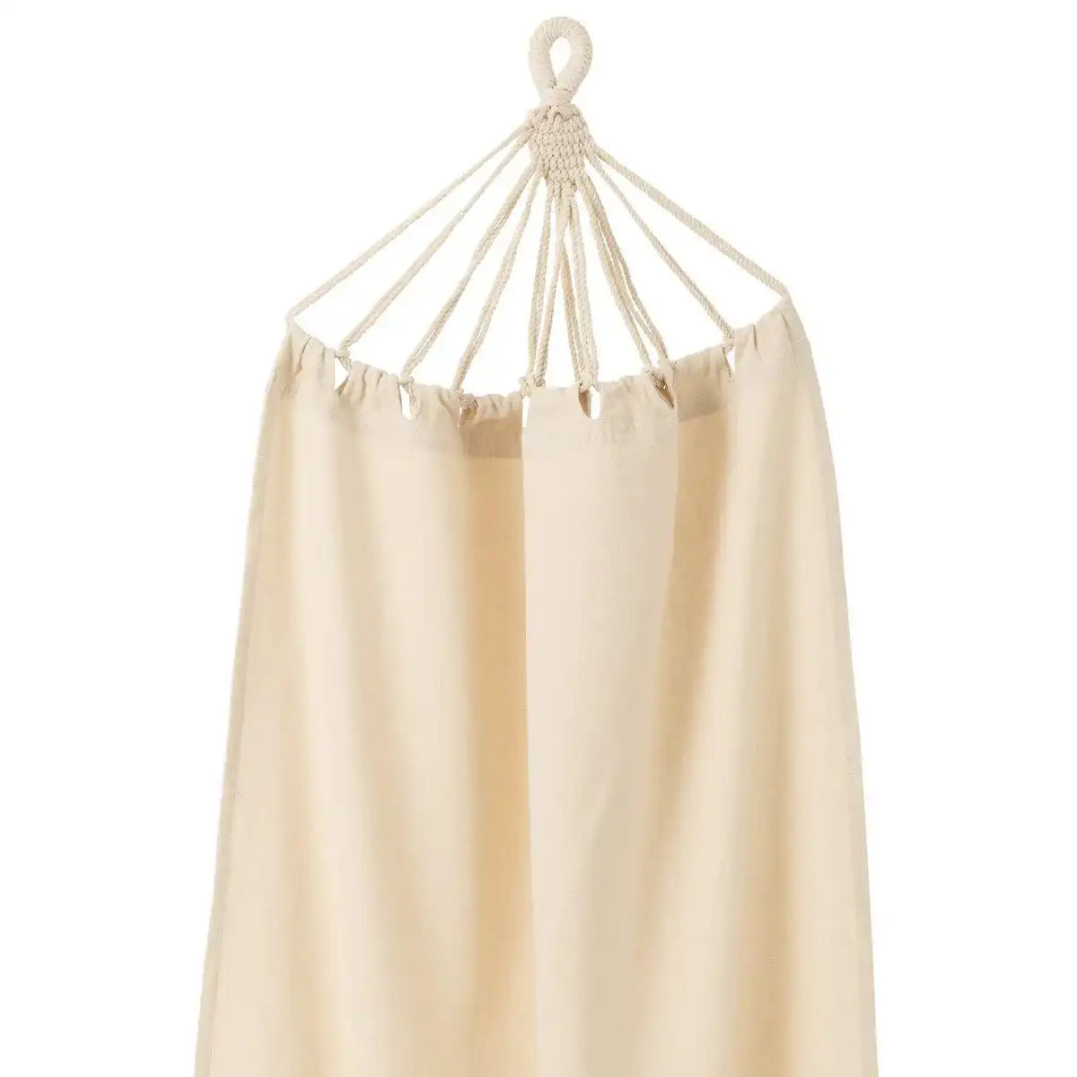 J-Line Hängematte, einfarbig, Baumwolle/Polyester, hellbeige - HomeDesign Knaus