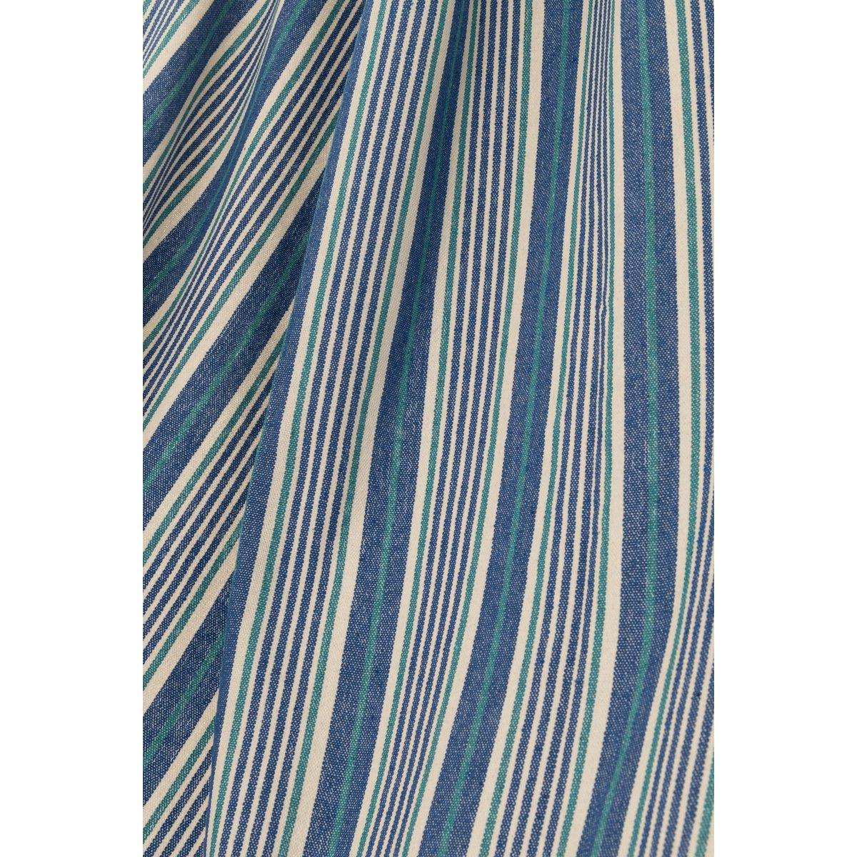 J-Line Hängematte Streifen Baumwolle/Polyester Blau/Weiß - HomeDesign Knaus