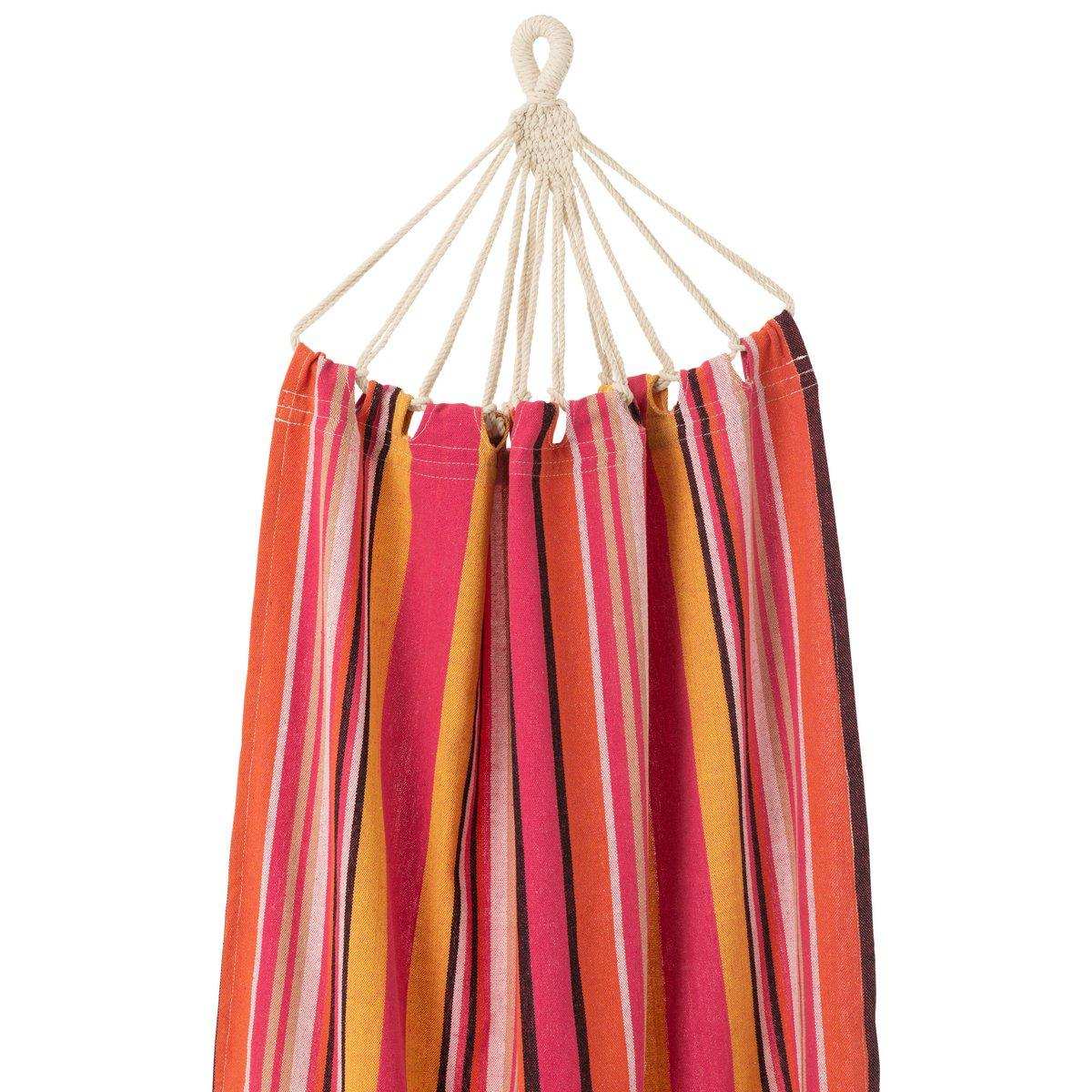 J-Line Hängematte Streifen Baumwolle/Polyester Hellrosa+Mix - HomeDesign Knaus