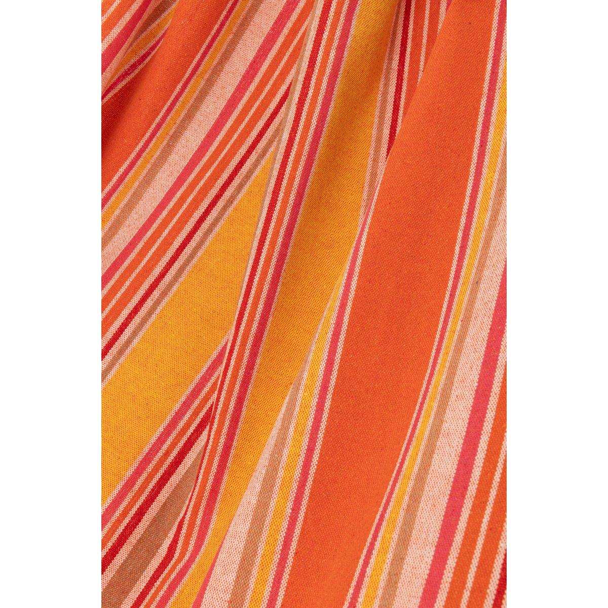 J-Line Hängematte Streifen Baumwolle/Polyester Orange+Mix - HomeDesign Knaus