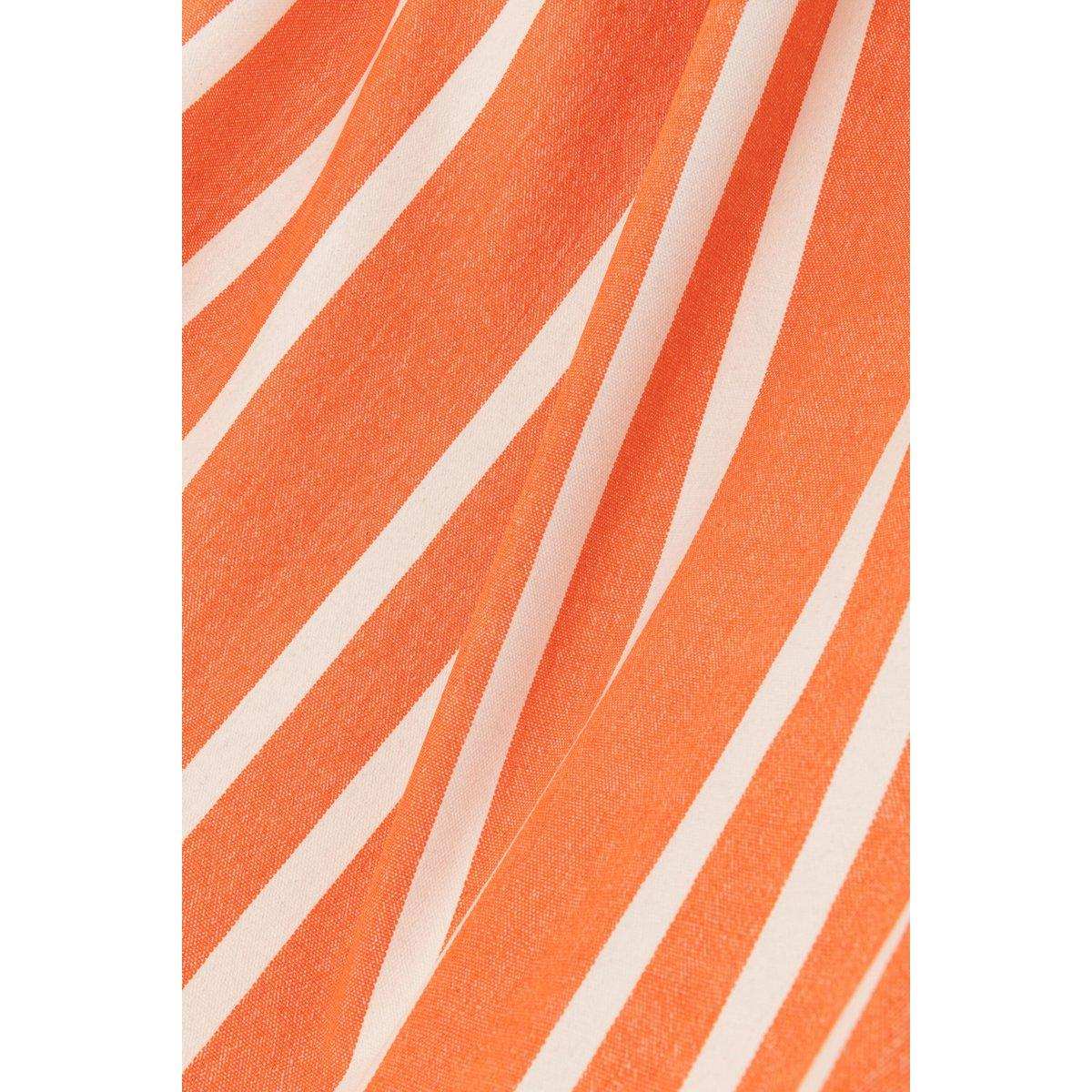 J-Line Hängematte Streifen Baumwolle/Polyester Orange/Weiß - HomeDesign Knaus
