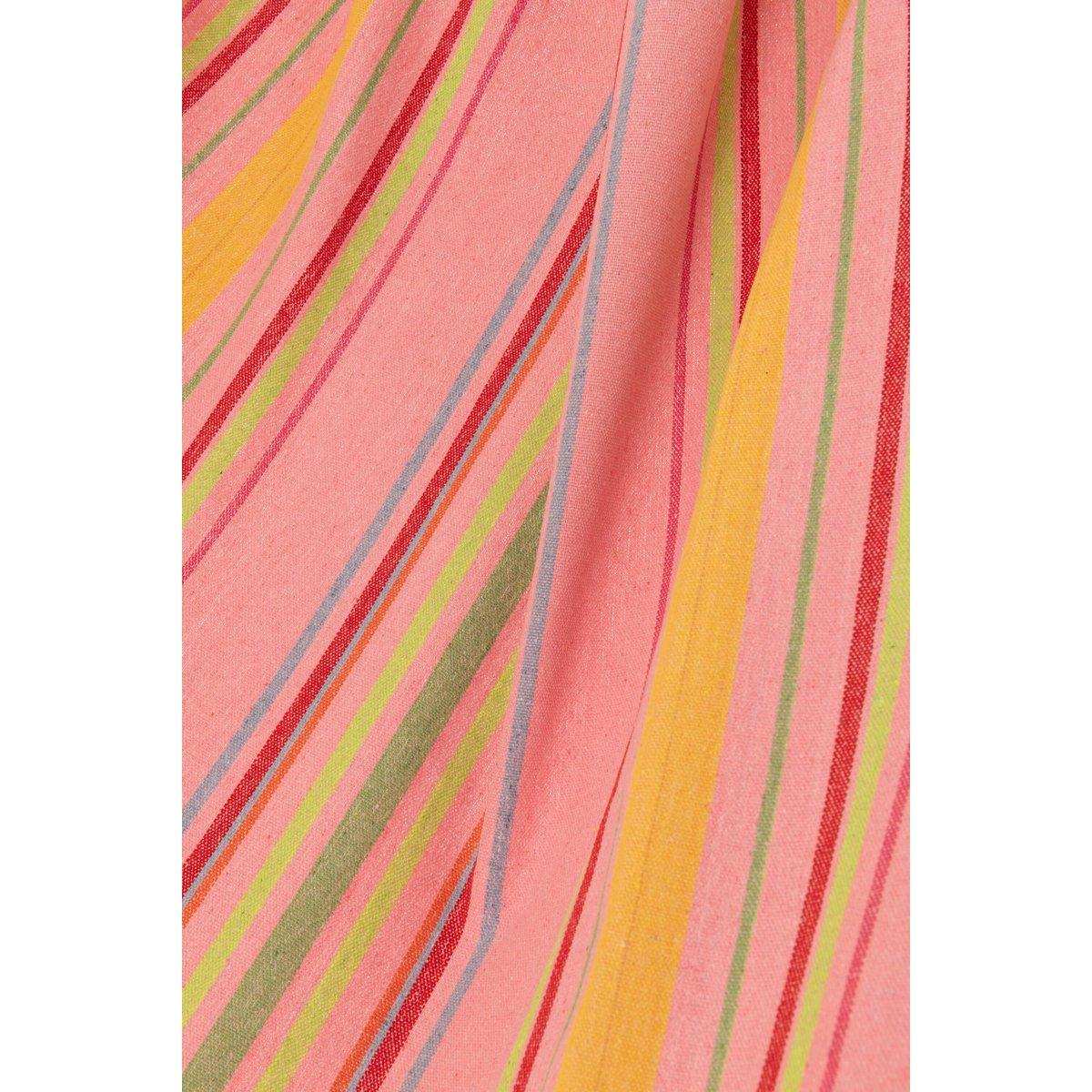 J-Line Hängematte Streifen Baumwolle/Polyester Rosa+Mix - HomeDesign Knaus