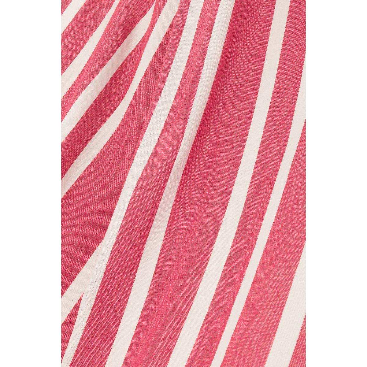 J-Line Hängematte Streifen Baumwolle/Polyester Rosa/Weiß - HomeDesign Knaus