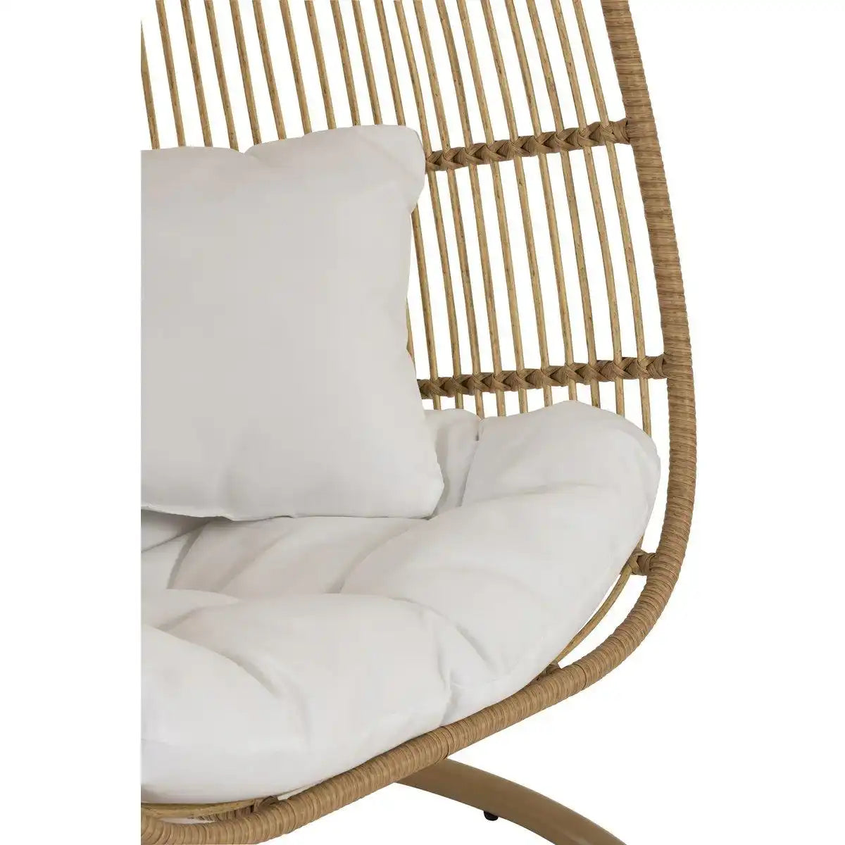 J-Line Hängesessel Oval – Stahl – Natur - HomeDesign Knaus