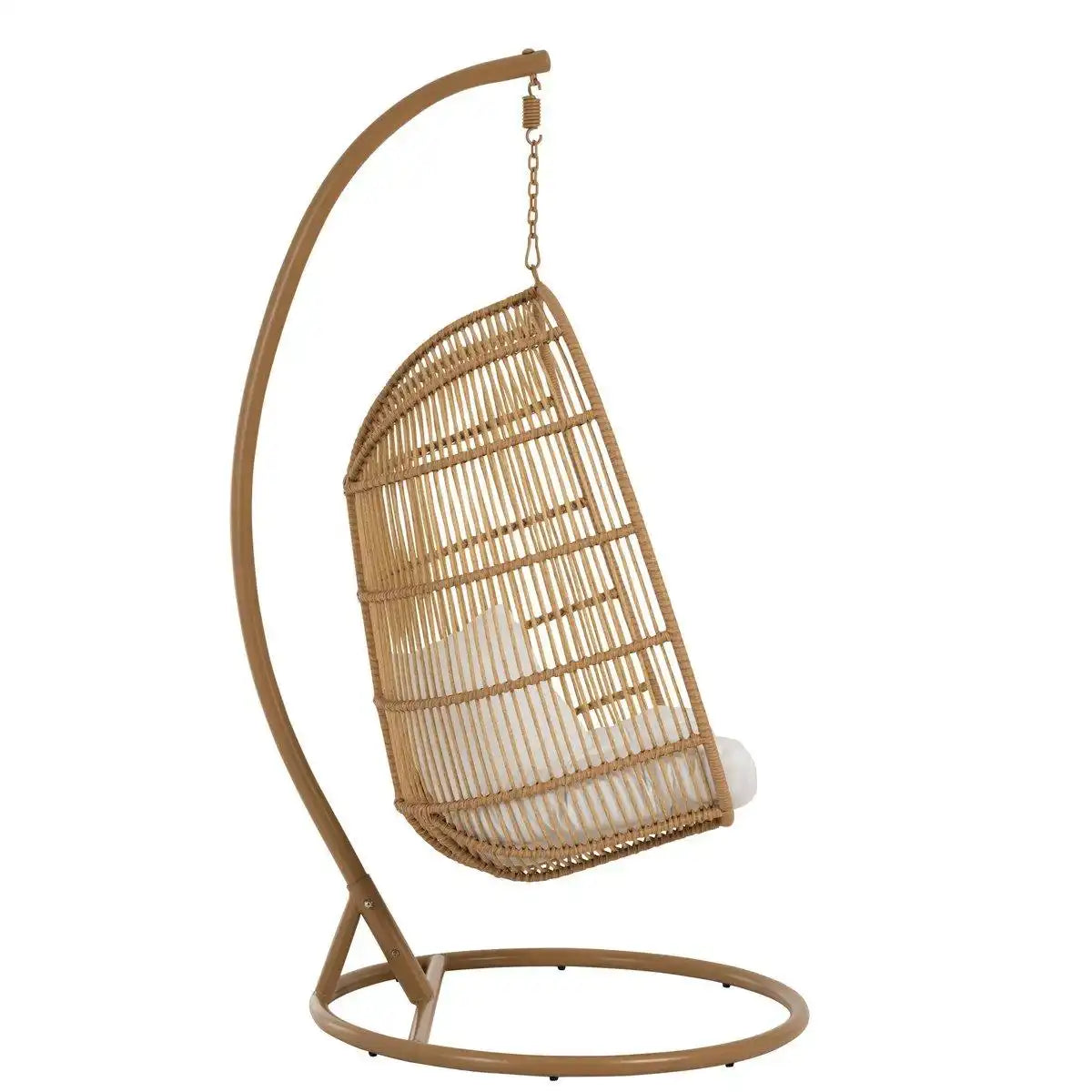 J-Line Hängesessel Oval – Stahl – Natur - HomeDesign Knaus