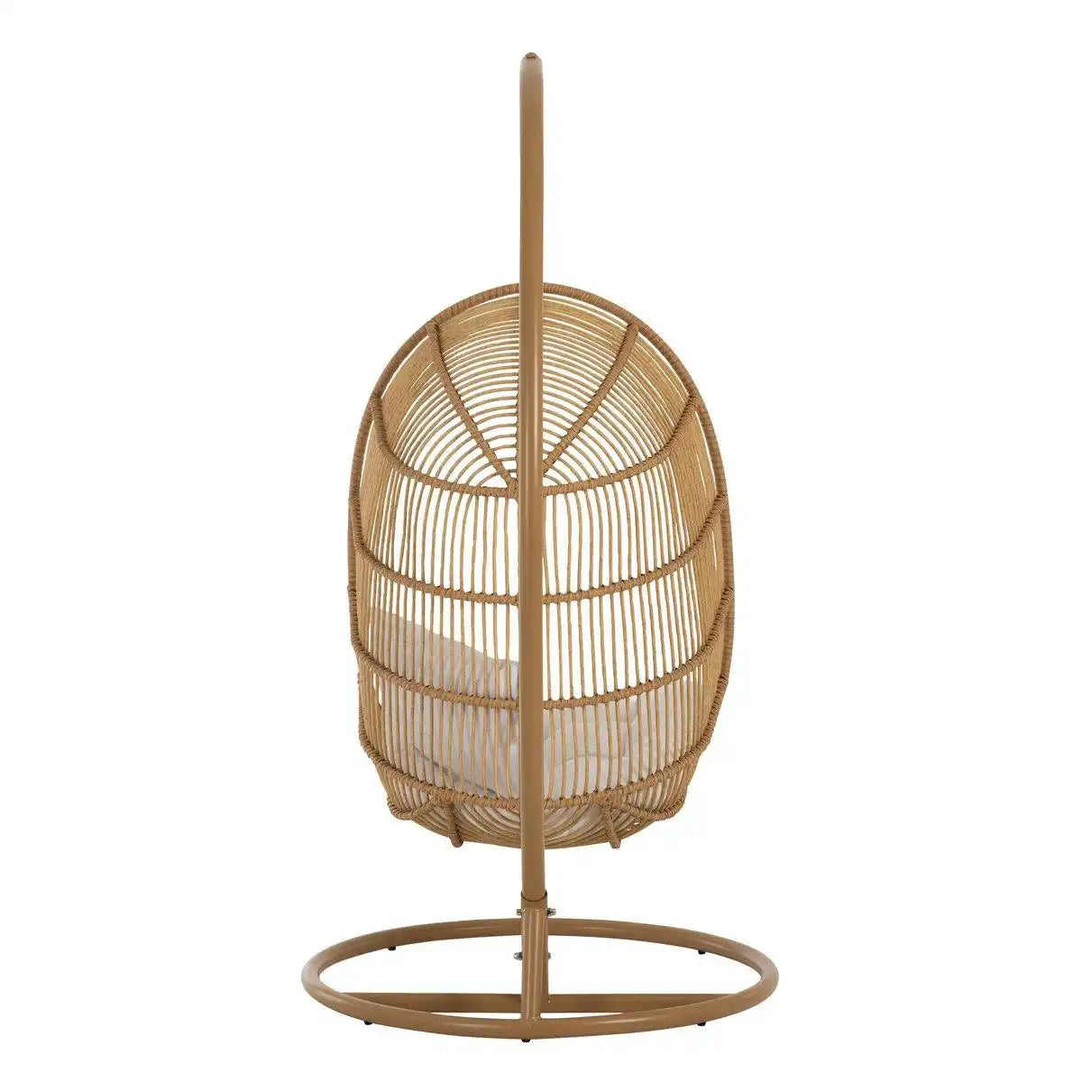 J-Line Hängesessel Oval – Stahl – Natur - HomeDesign Knaus
