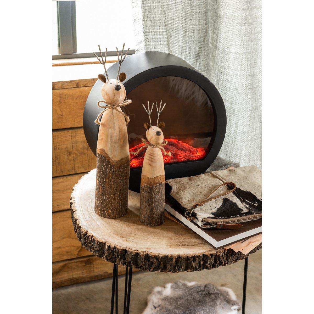 J-Line Hochstuhl Ear Cow – Holz – Braun - HomeDesign Knaus