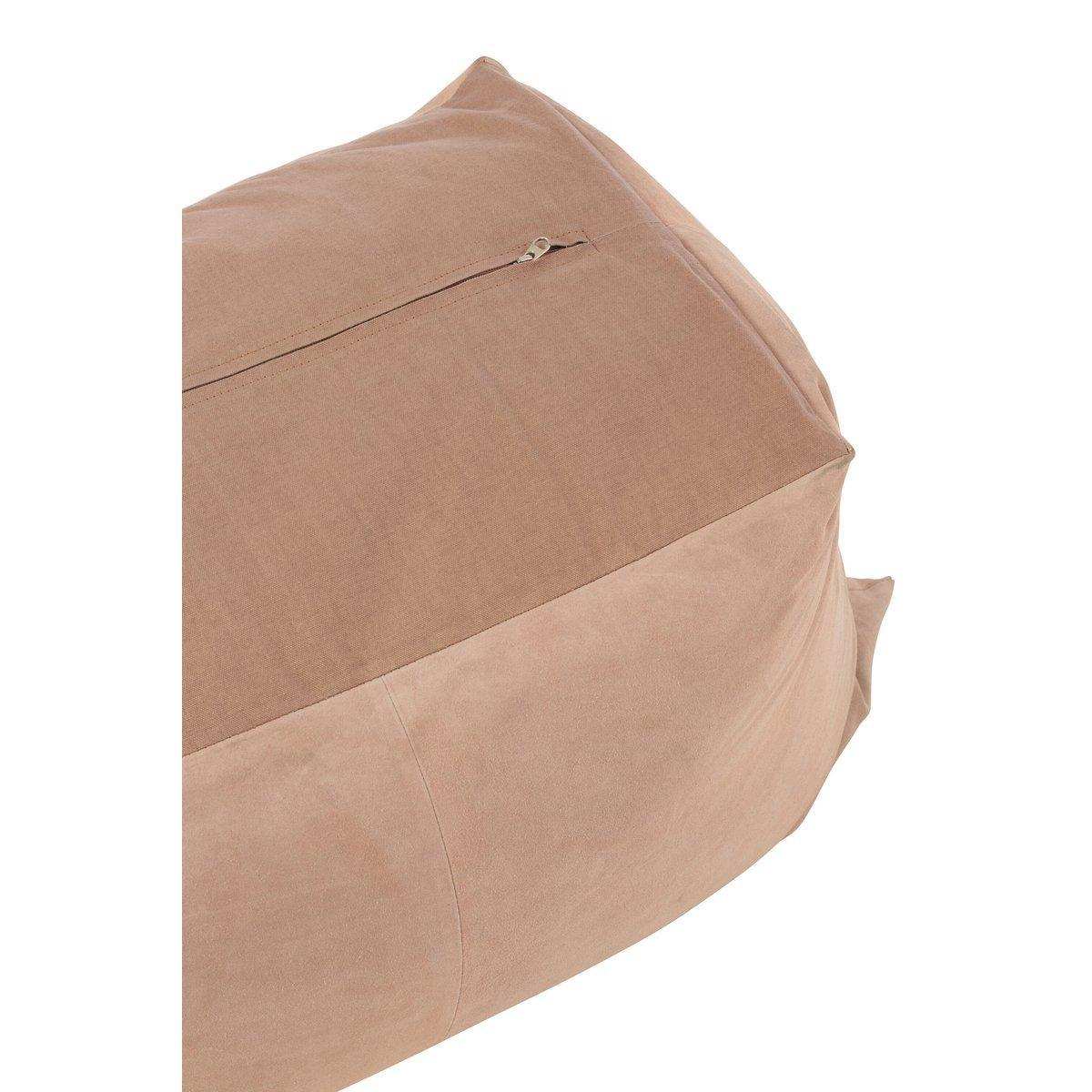 J-Line Hocker Melissa Square Leder Rosa - HomeDesign Knaus