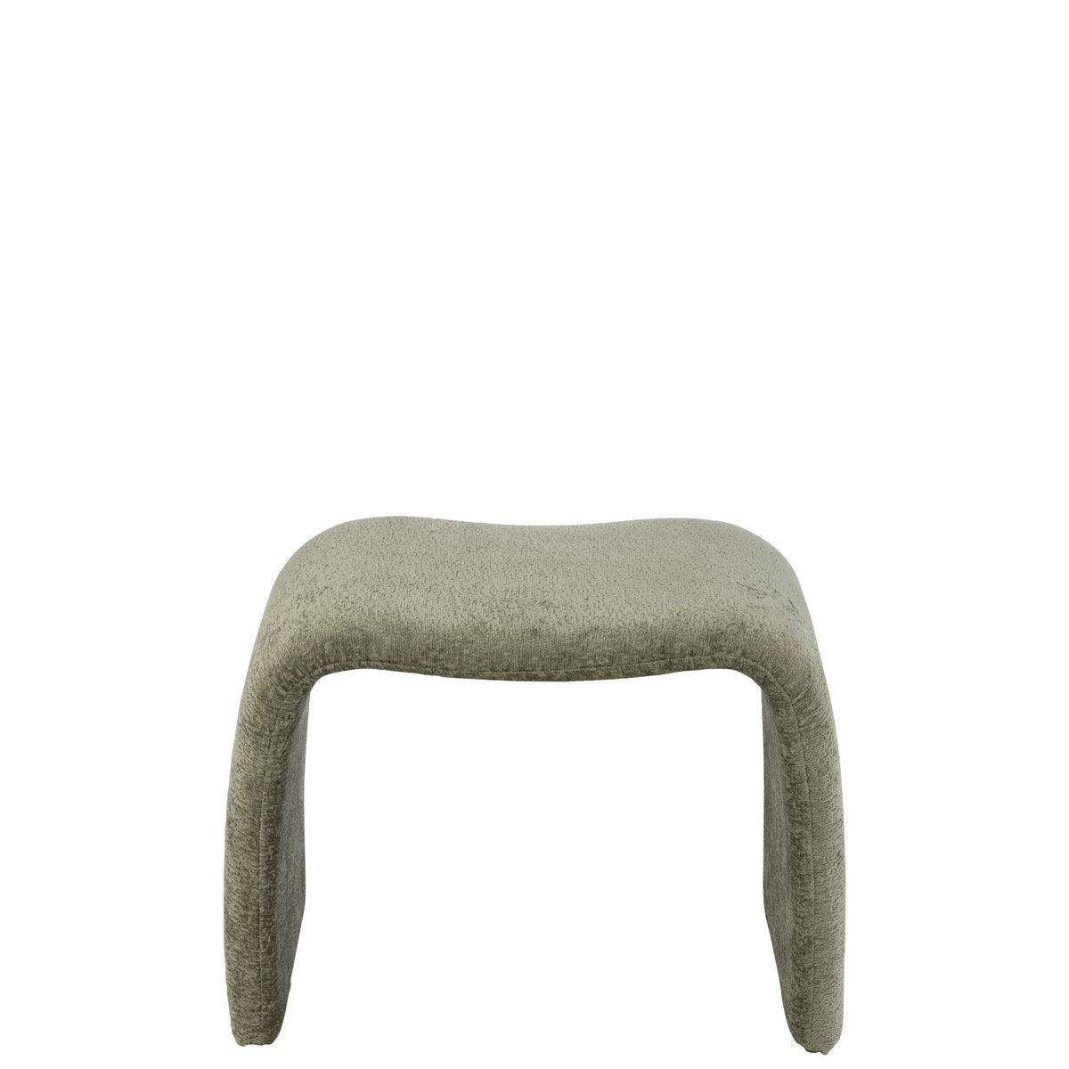 J-Line Hocker N-Form Textil Mintgrün - HomeDesign Knaus