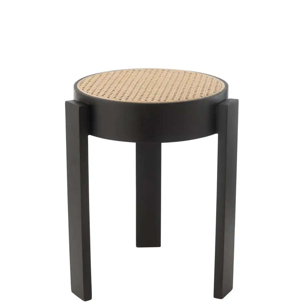 J-Line Hocker Pune Mangoholz Schwarz - HomeDesign Knaus
