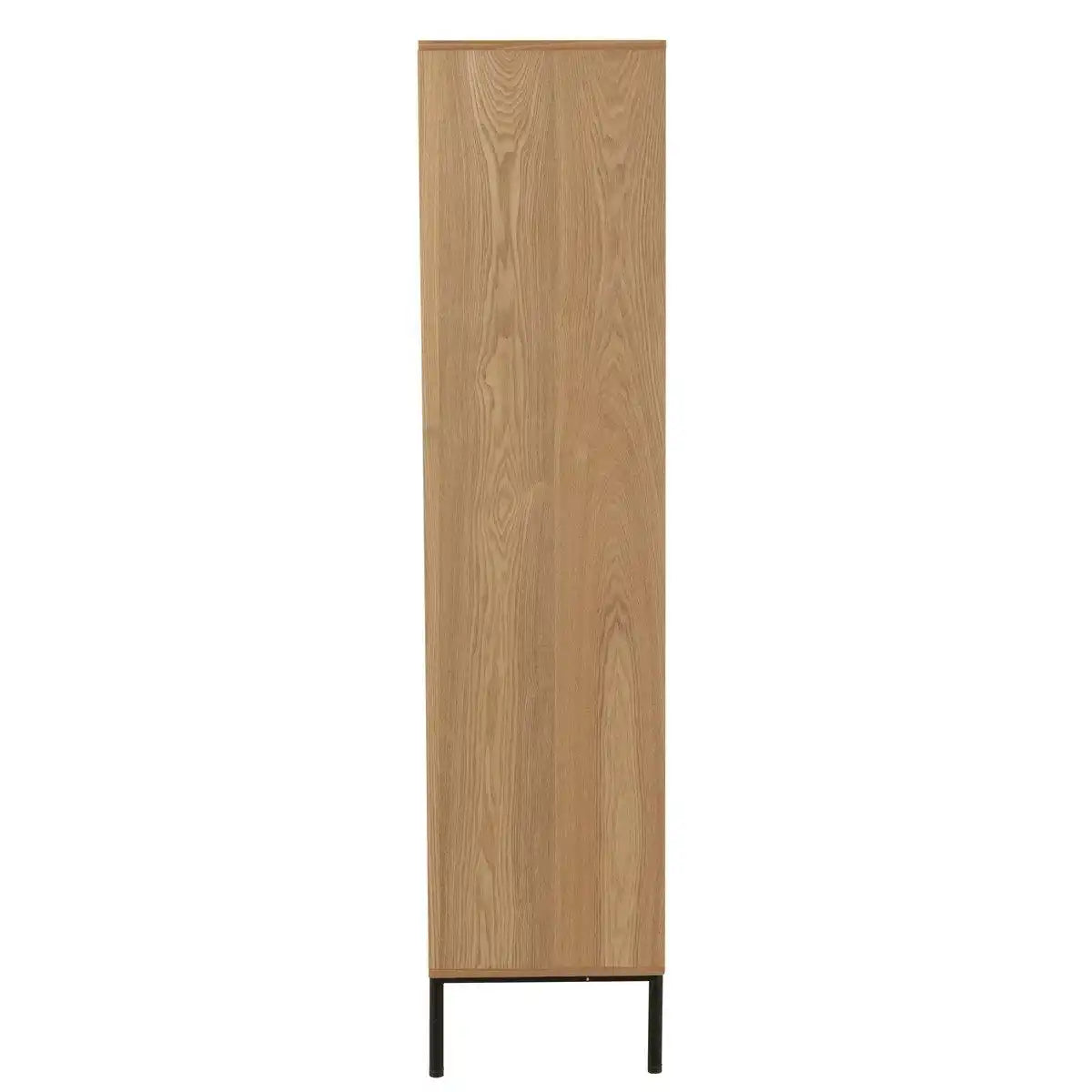 J-Line-Kabinett Bakes MDF/Metal Naturel/Schwarz - HomeDesign Knaus