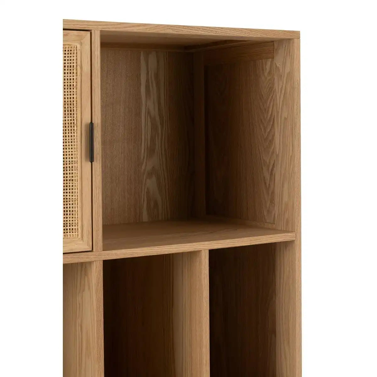 J-Line-Kabinett Bakes MDF/Metal Naturel/Schwarz - HomeDesign Knaus