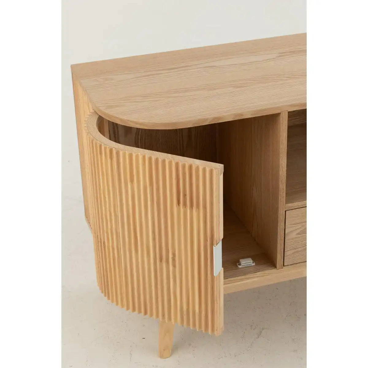 J-Line-Kabinettsrunde MDF/Dennenhout Naturel Small - HomeDesign Knaus