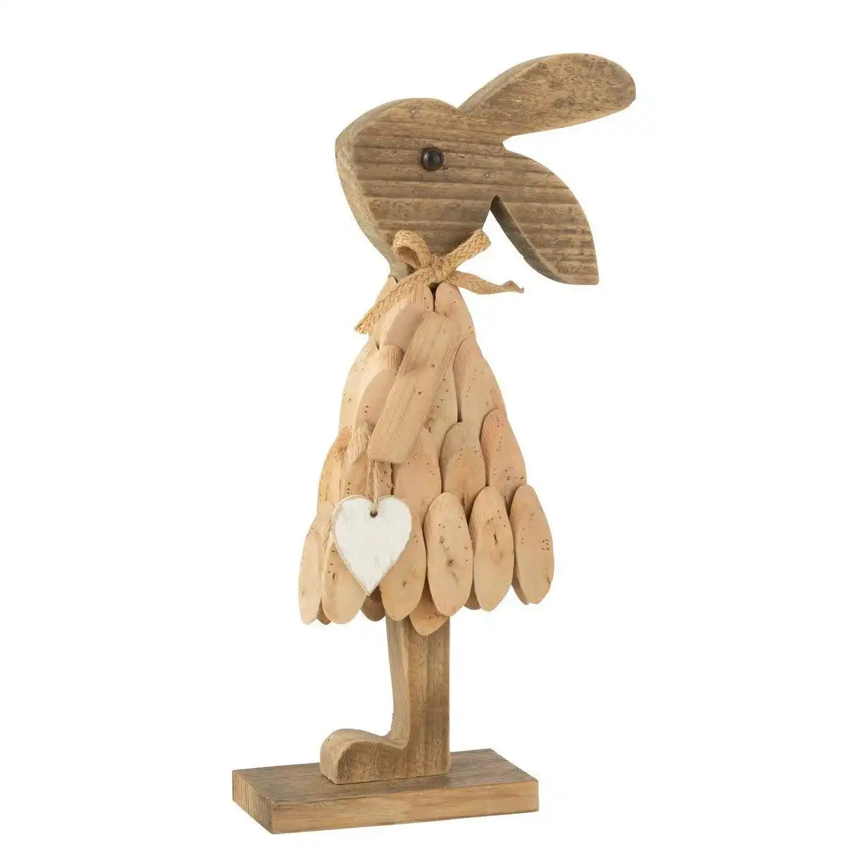 J-Line Kaninchenkleid auf Fuß rechts Holz Natur - HomeDesign Knaus