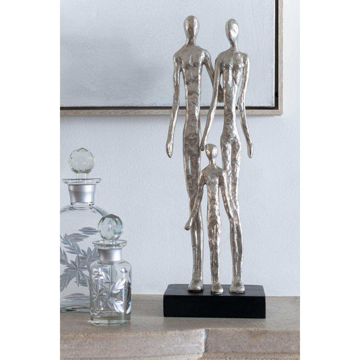J-Line Karaffe Chloe Square – Glas – transparent/gold - HomeDesign Knaus