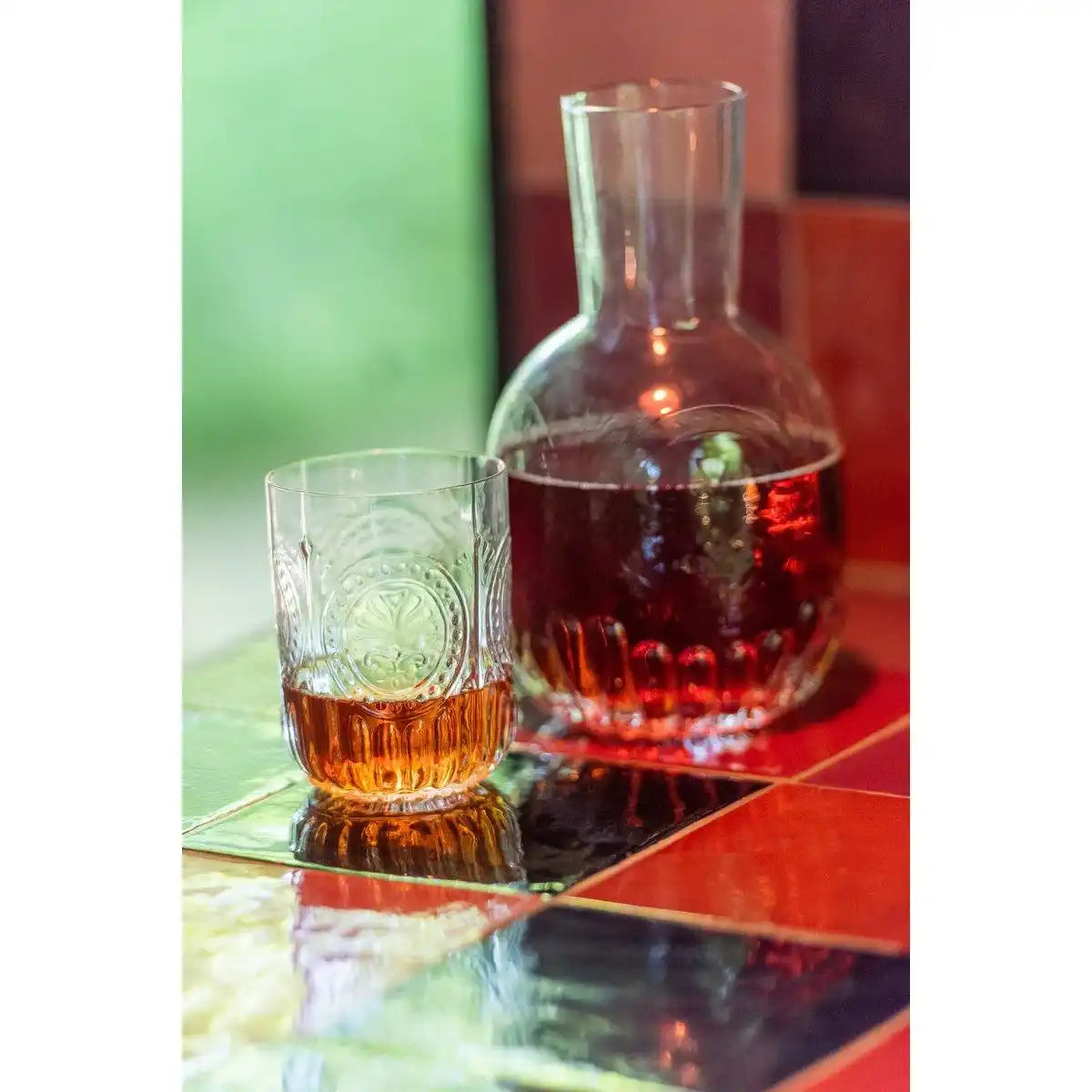 J-Line Karaffe+Glas Maya Glas Transparent - HomeDesign Knaus